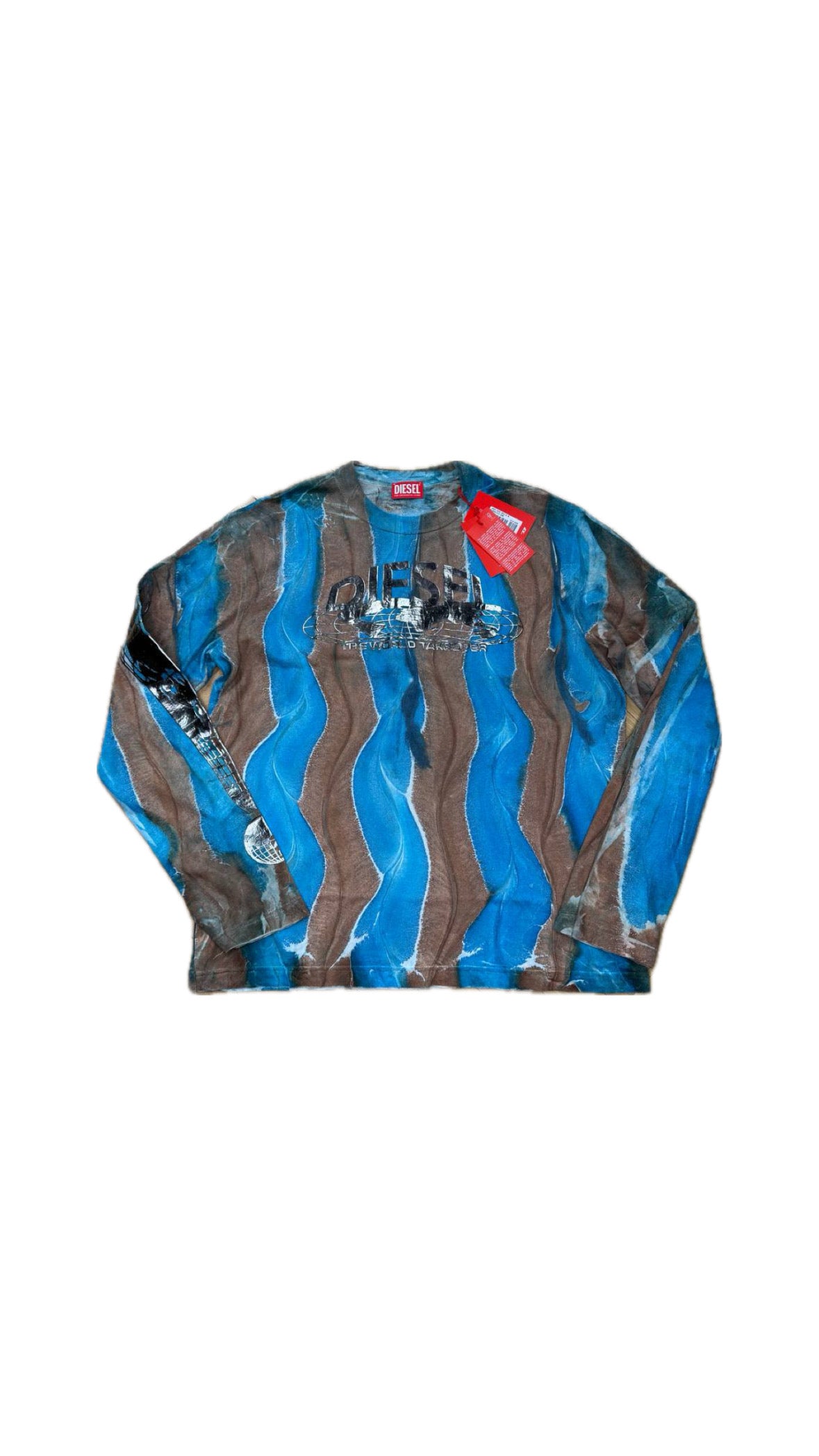 DIESEL METALLIC LOGO LONG-SLEEVE