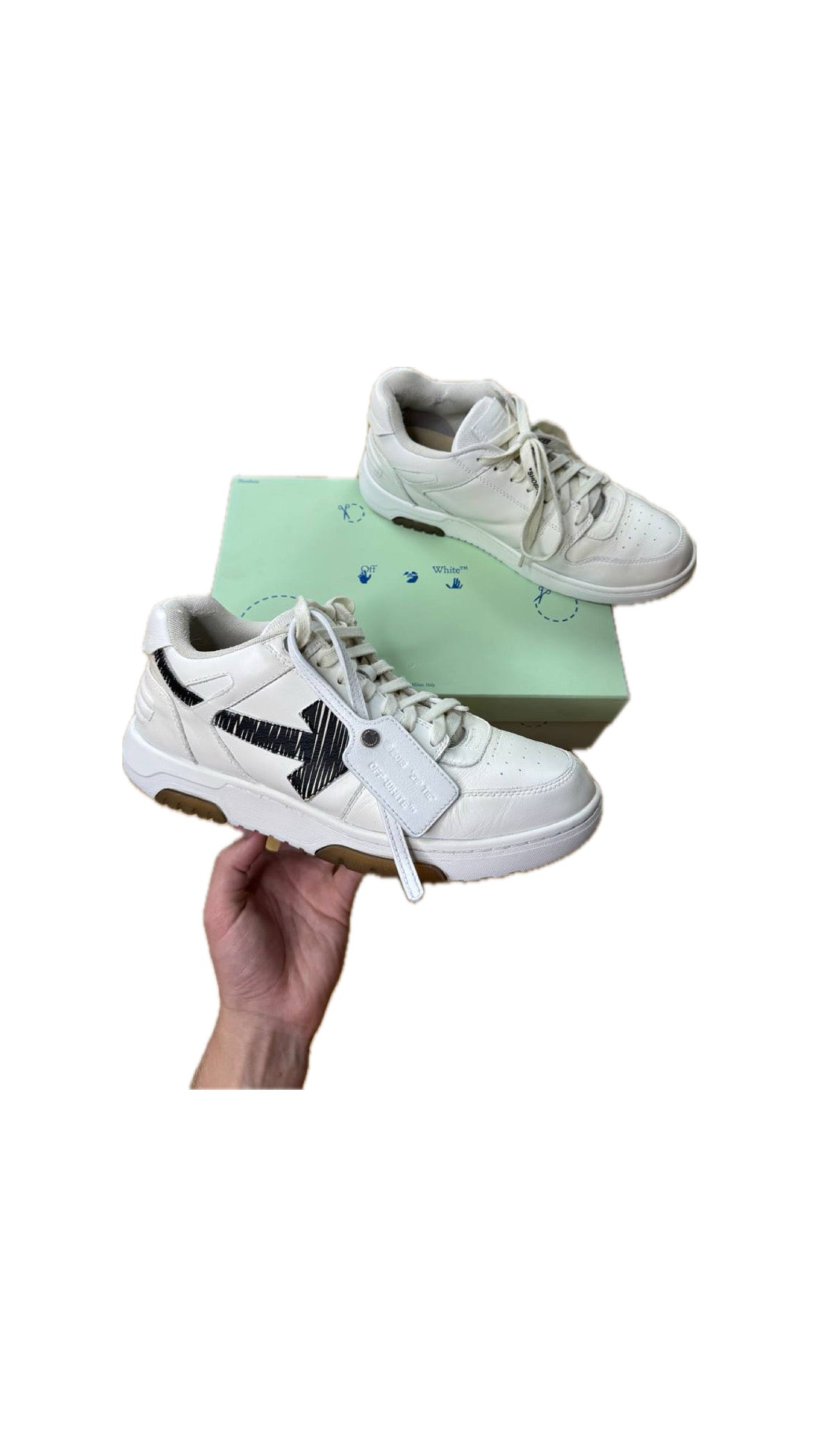 OFF-WHITE OUT OF OFFICE WHITE SNEAKERS