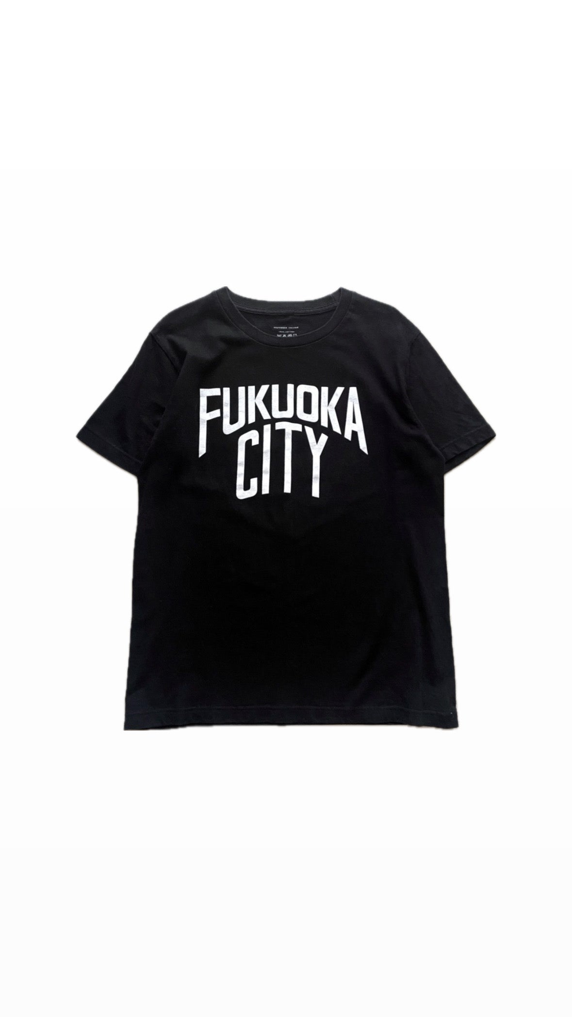 NUMBER (N)INE “FUKUOKA CITY” BLACK T-SHIRT