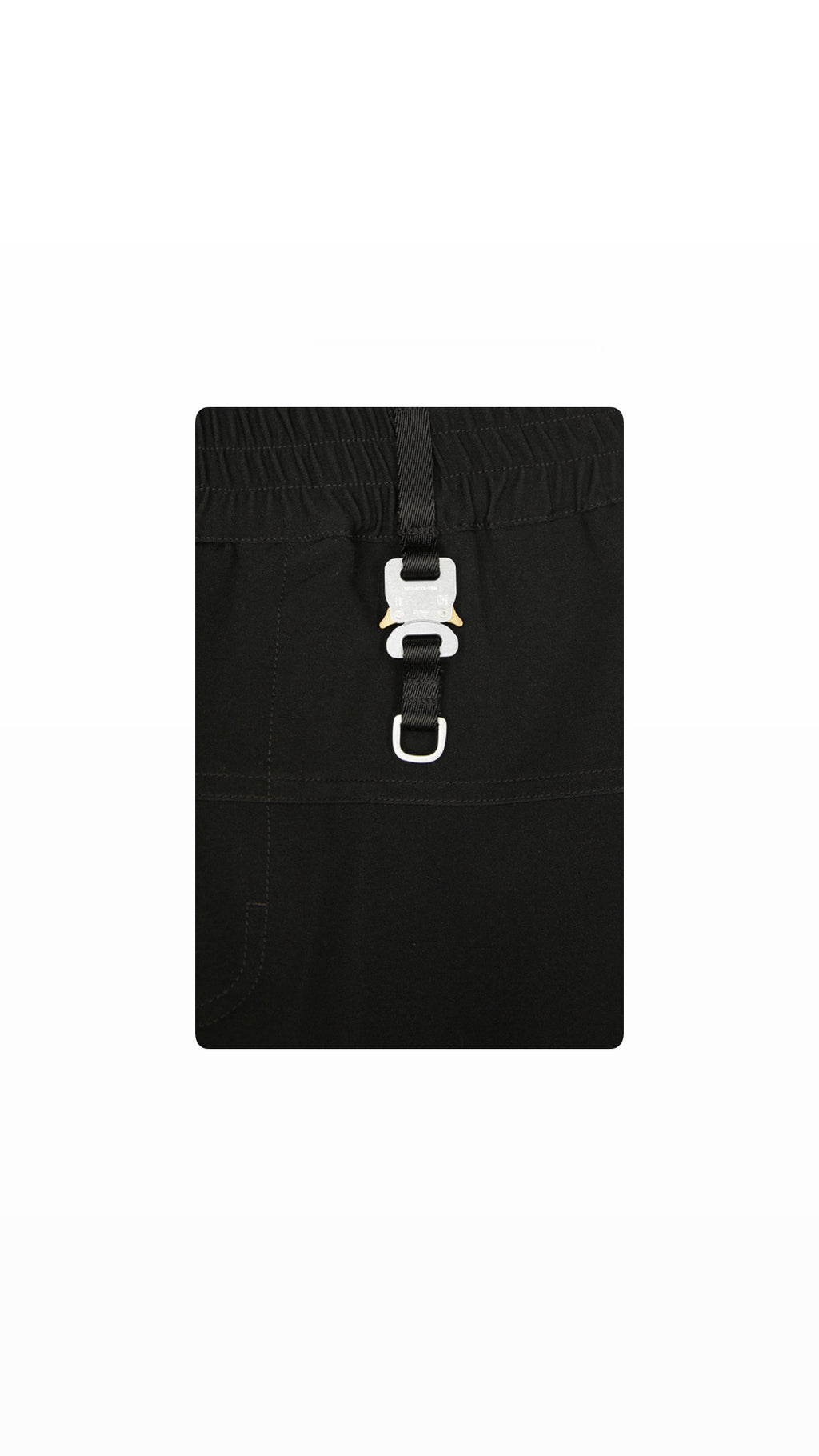 1017 ALYX 9SM BUCKLE TRACKPANTS BLACK FW22