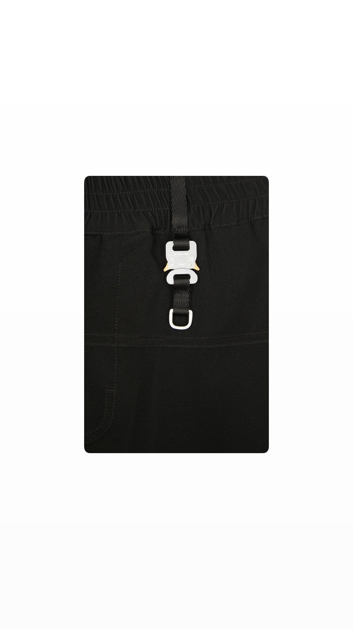 1017 ALYX 9SM BUCKLE TRACKPANTS BLACK FW22