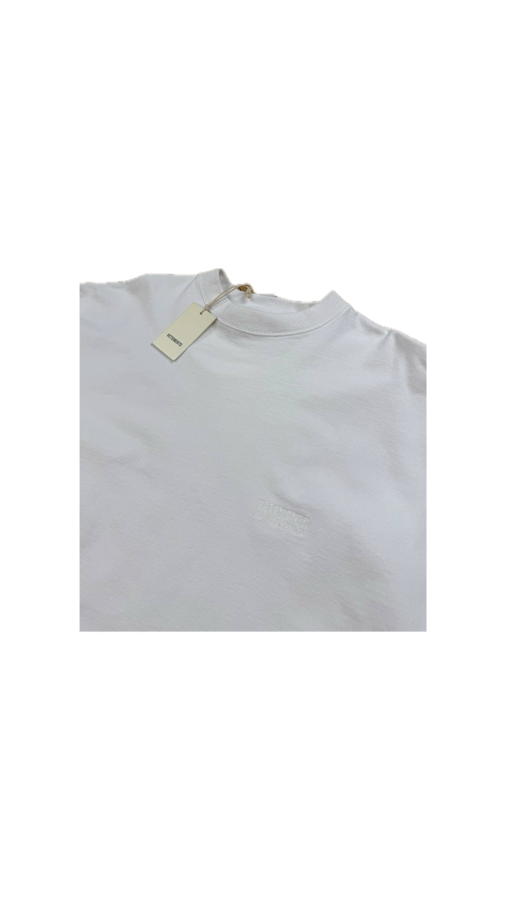VETEMENTS EMBROIDERED LOGO SWEATSHIRT