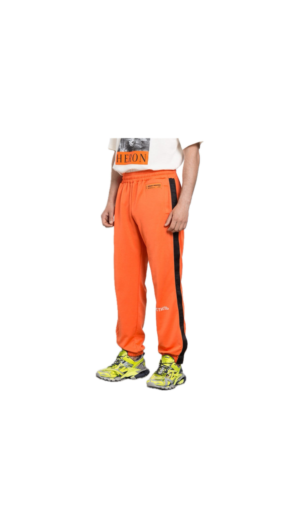 HERON PRESTON ORANGE TRACK PANTS