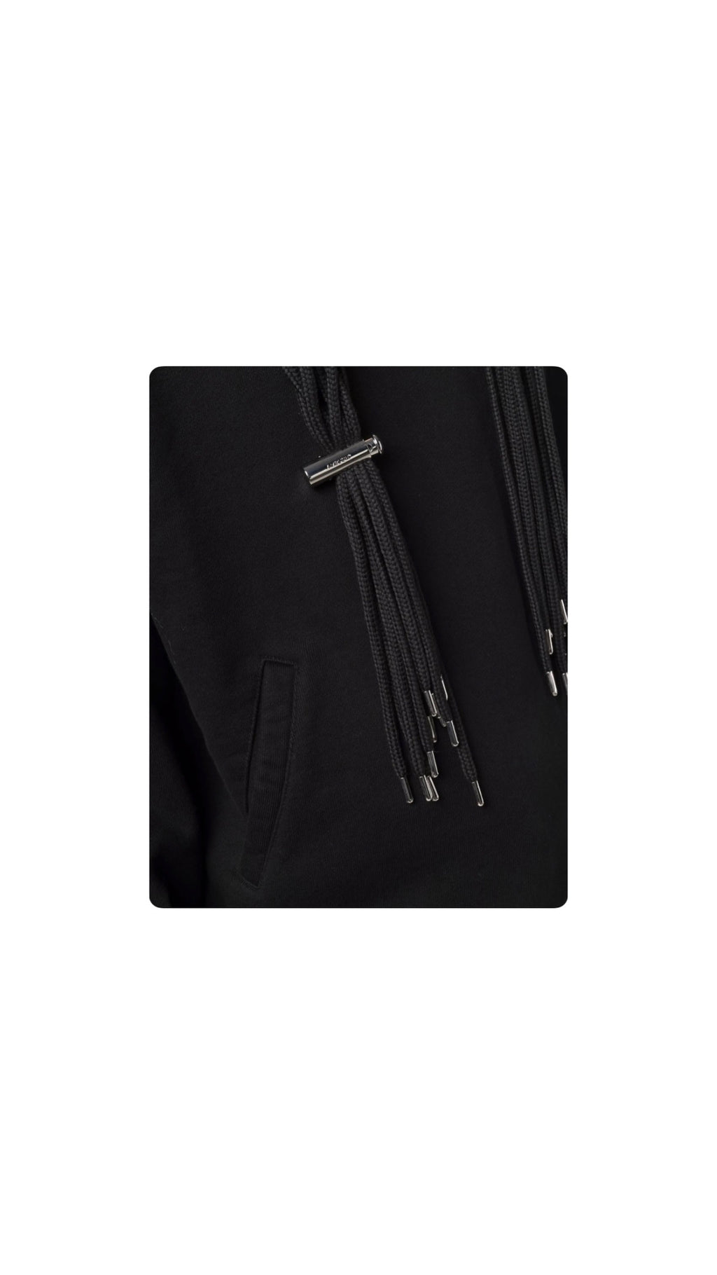 AMBUSH MULTICORD BLACK HOODIE