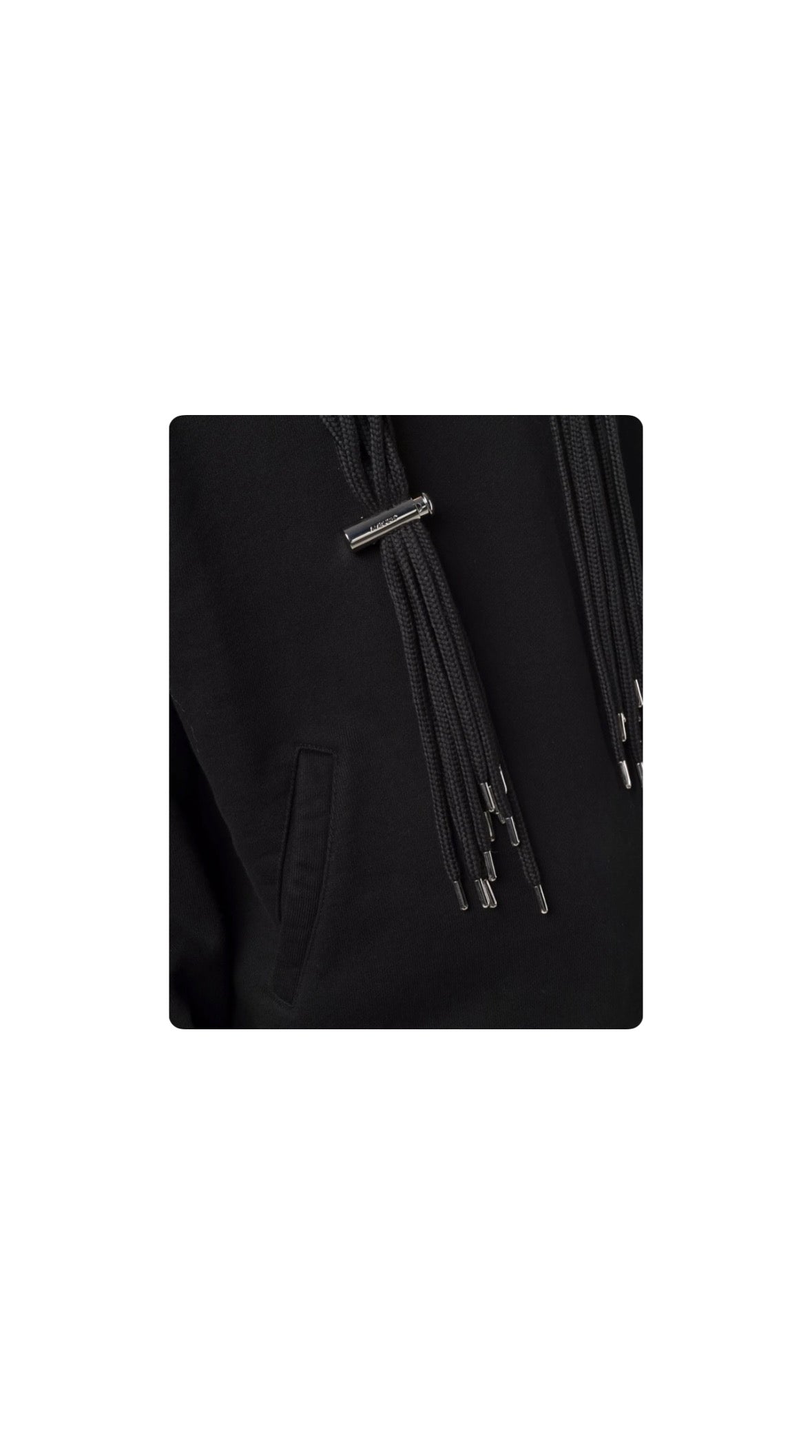 AMBUSH MULTICORD BLACK HOODIE