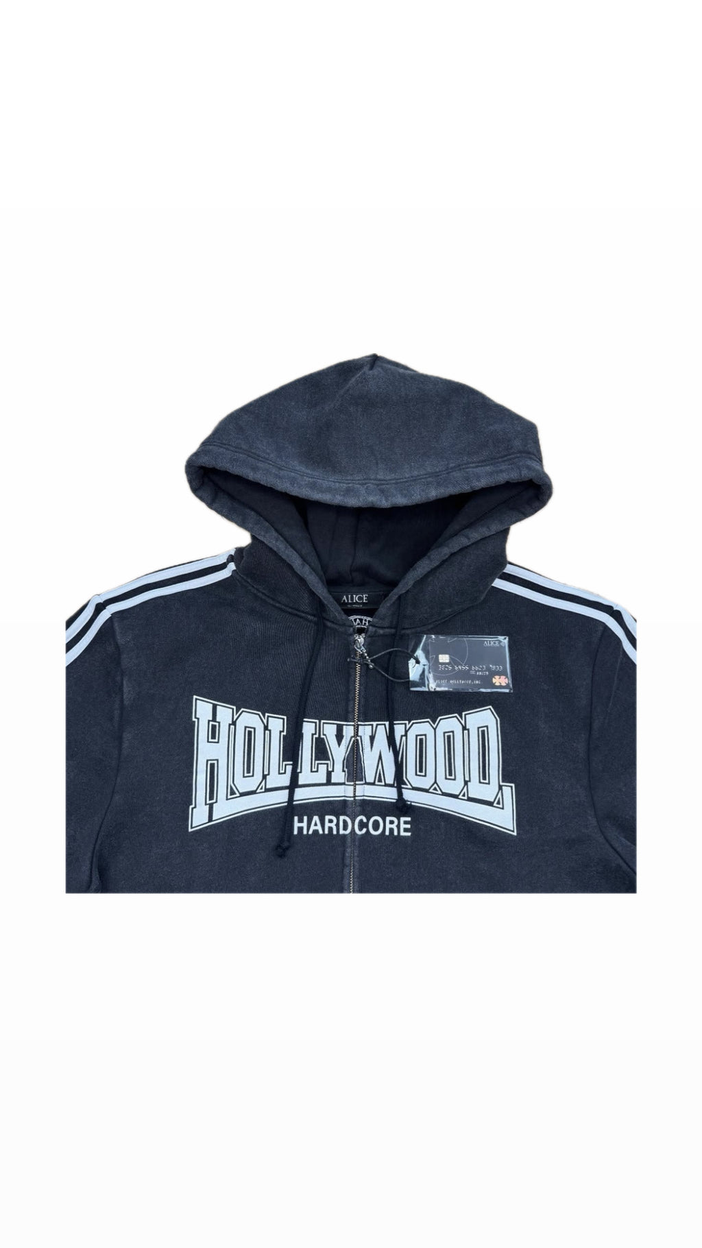 ALICE HOLLYWOOD “HARDCORE” HEAVYWEIGHT ZIP-HOODIE