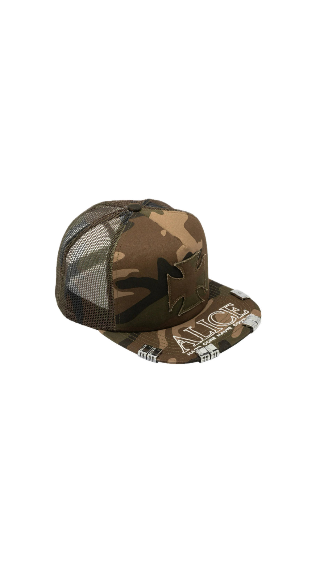 ALICE HOLLYWOOD ATELIER TRUCKER CAMO CAP