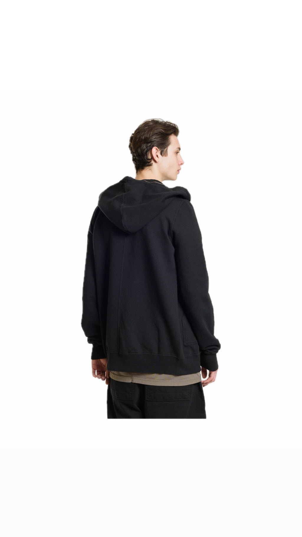 [10/10] RICK OWENS DRKSHDW GIMP FULL ZIP BLACK HOODIE