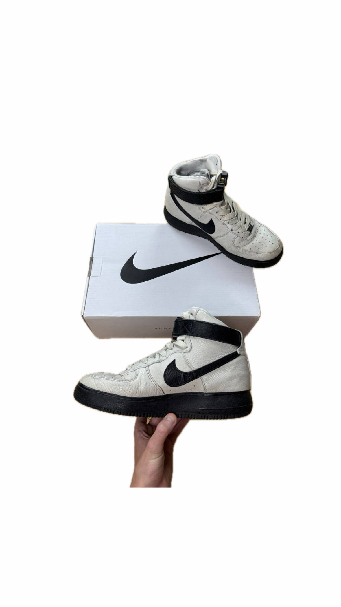 1017 ALYX 9SM x NIKE AIR FORCE 1 BUCKLE HIGH SNEAKERS