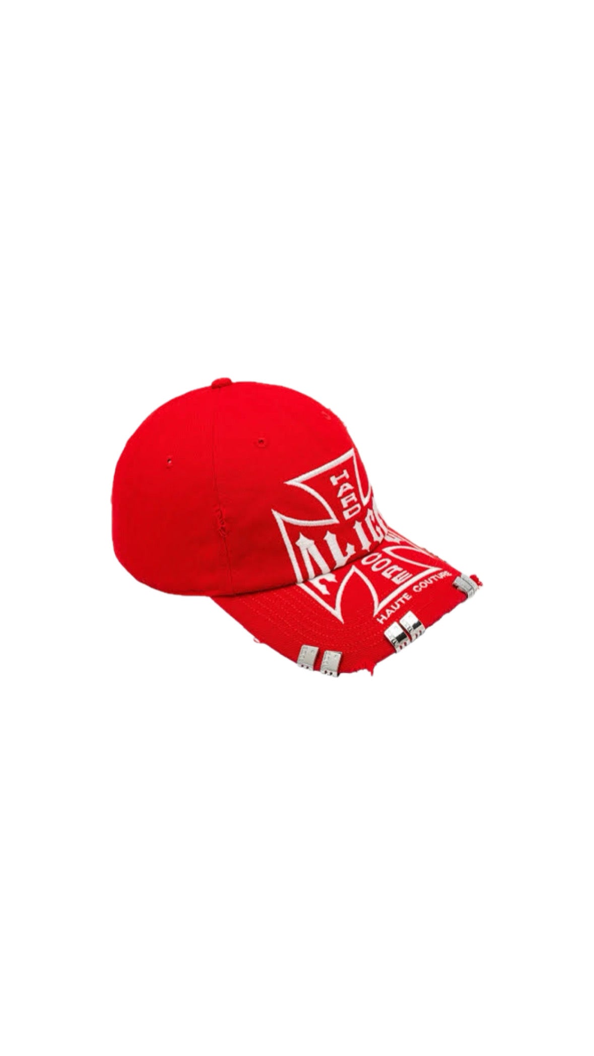 ALICE HOLLYWOOD RED MOTO COUTURE CAP