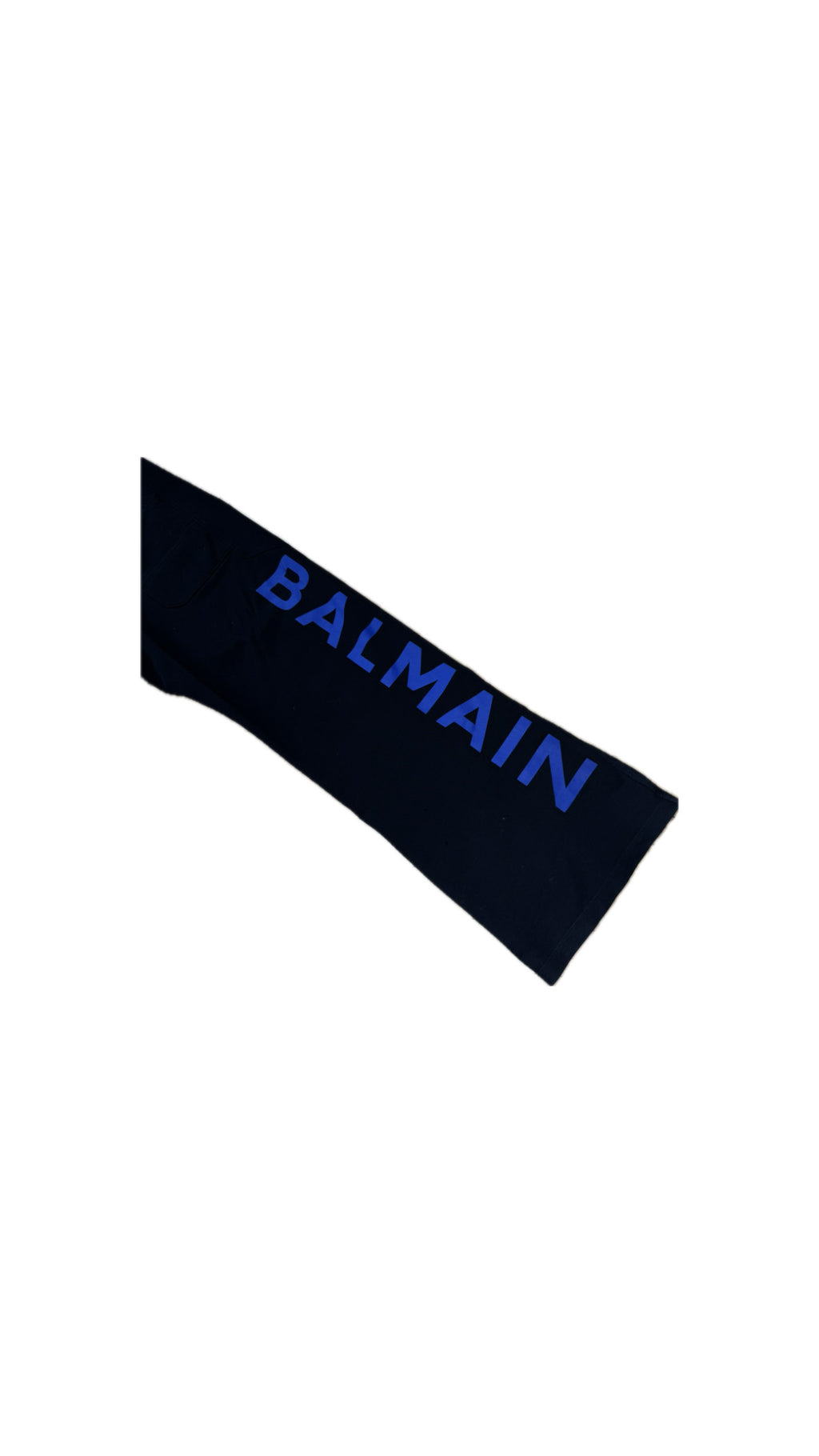 BALMAIN BLUE LOGO SWEATPANTS