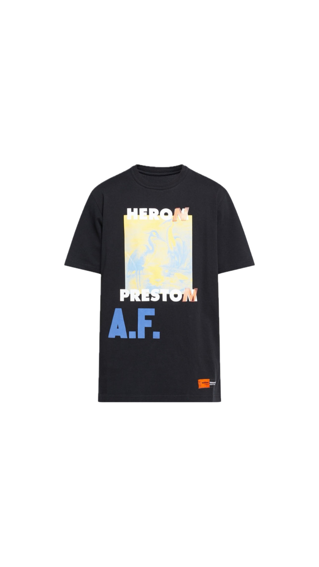 HERON PRESTON MISTAKE BLACK T-SHIRT