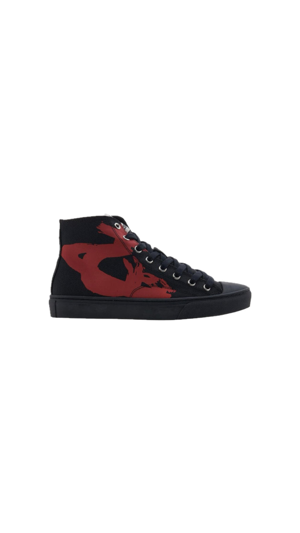 VIVIENNE WESTWOOD “ORB” RED HI-TOP SNEAKERS