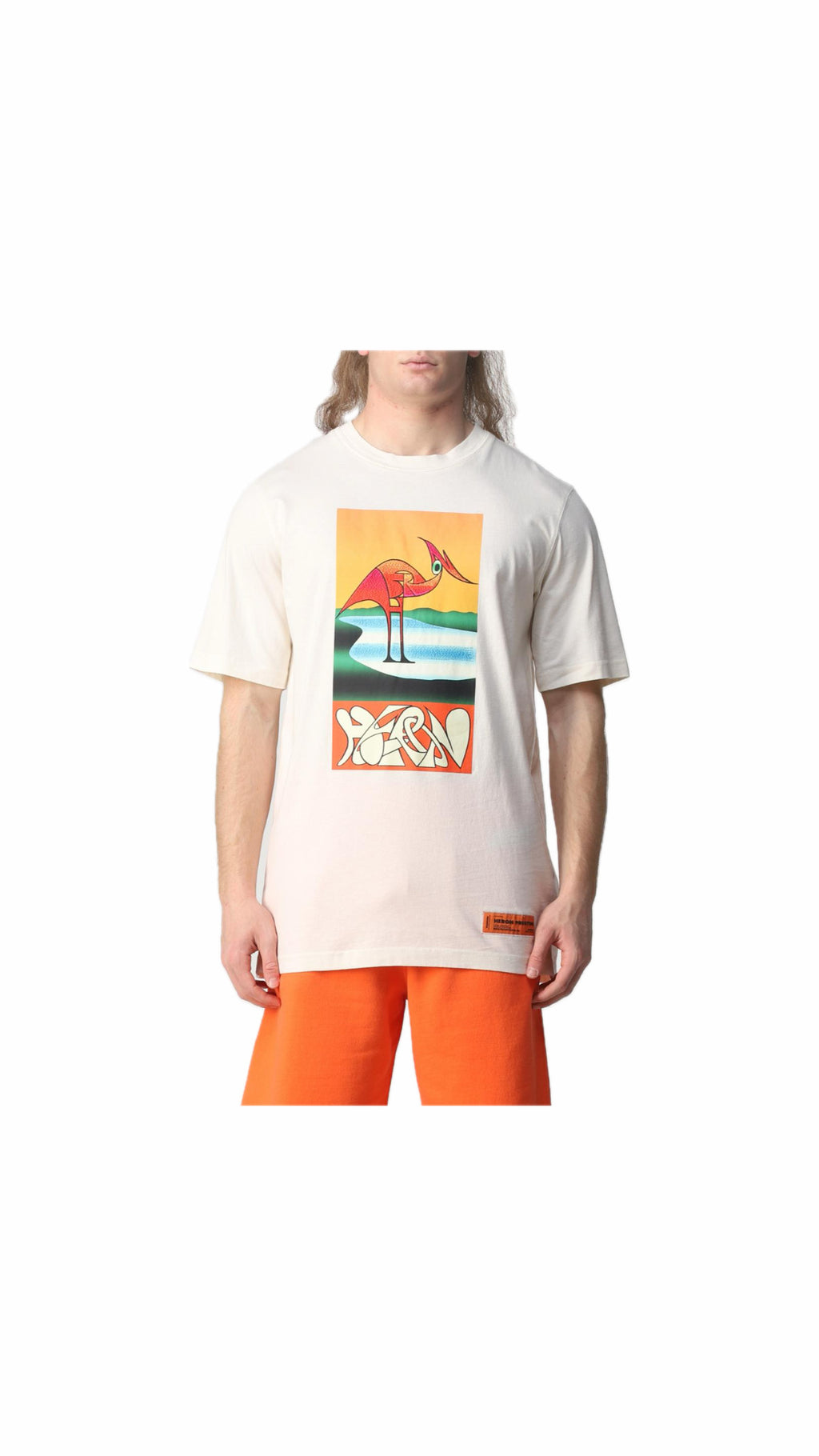HERON PRESTON ABSTRACT T-SHIRT