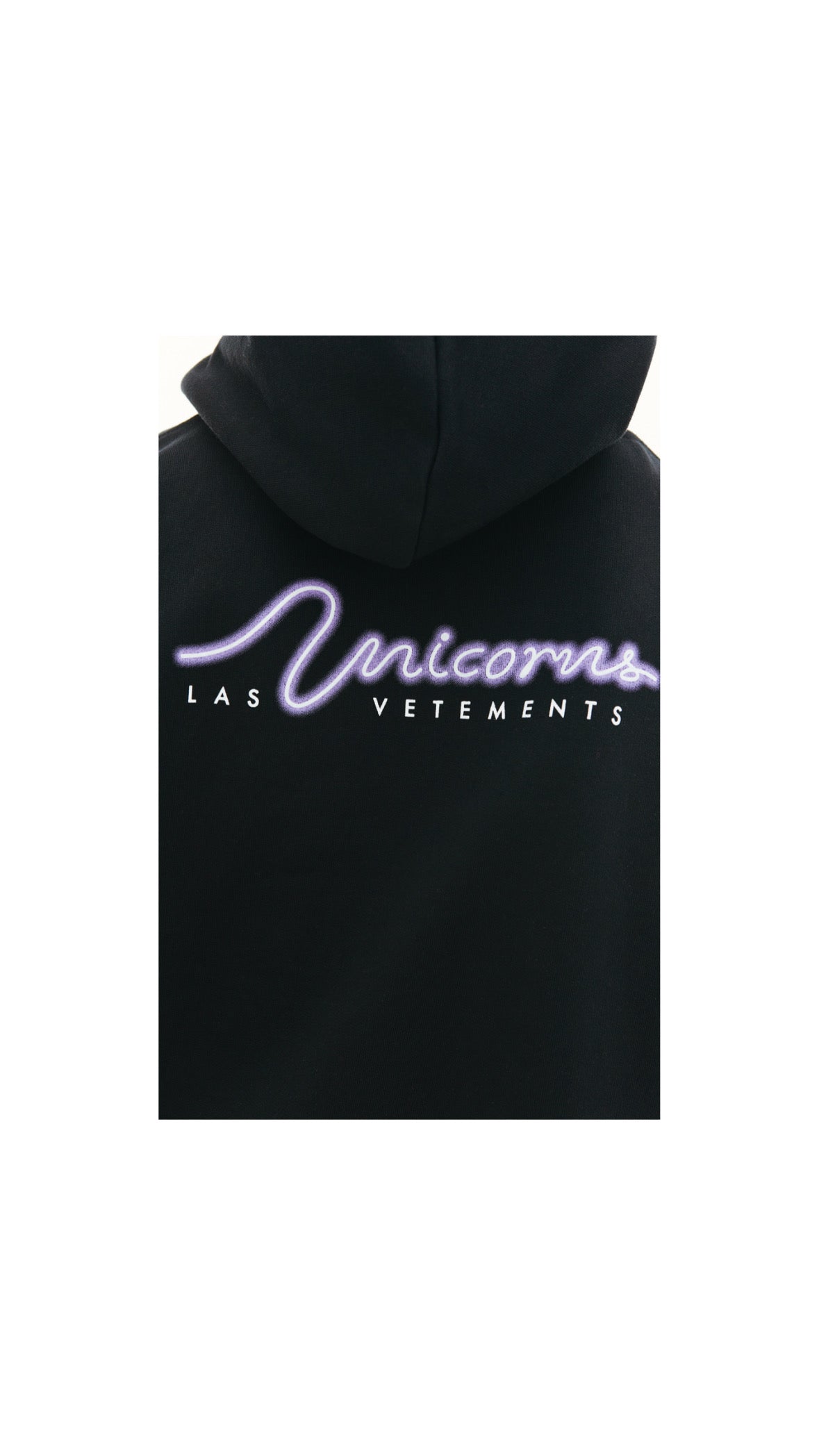VETEMENTS “LAS VETEMENTS” UNICORN HOODIE