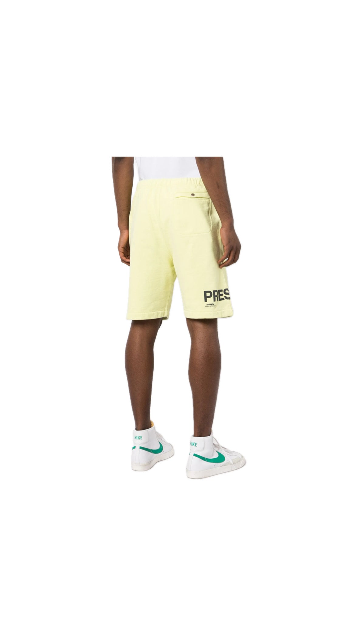 HERON PRESTON GRAPHIC LIME SHORTS