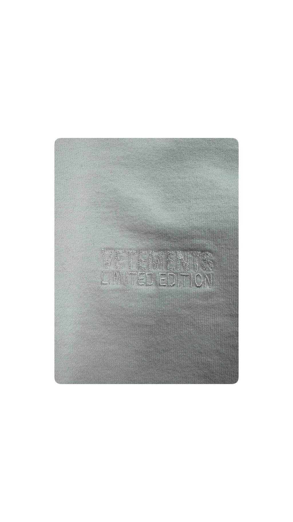 VETEMENTS EMBROIDERED LOGO SWEATSHIRT