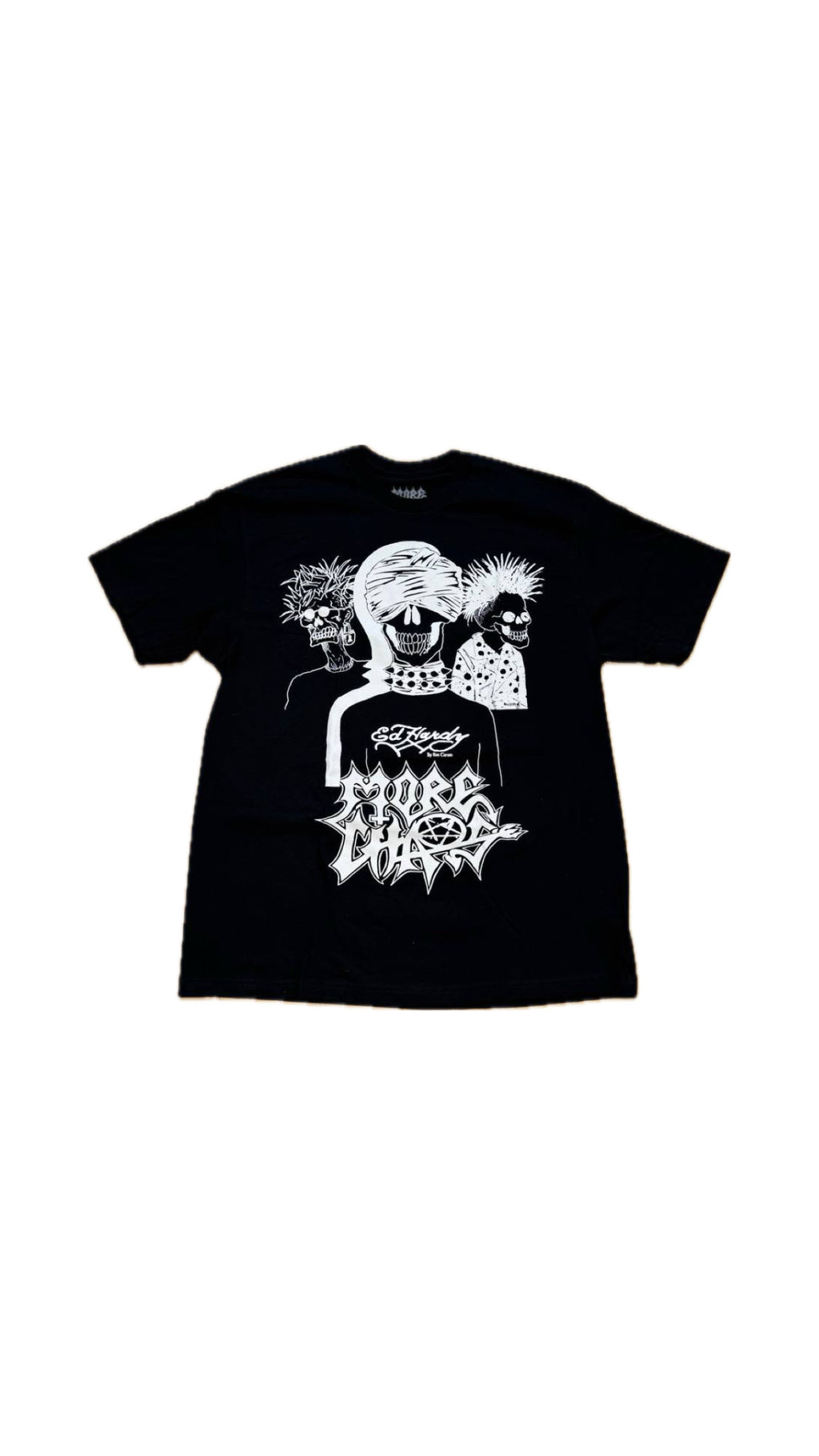 KEN CARSON “MORE CHAOS” x ED HARDY FRIENDS T-SHIRT