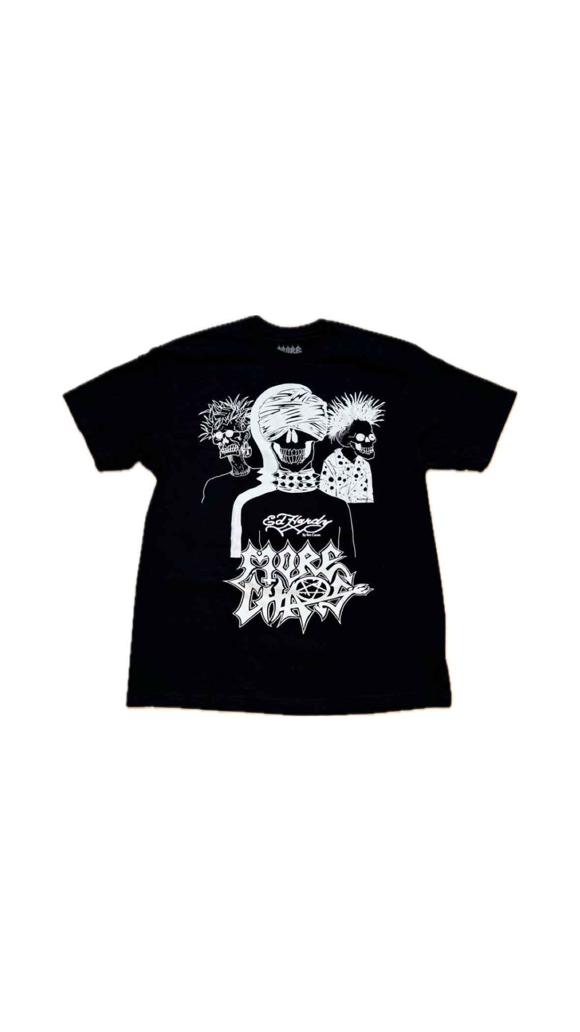 KEN CARSON “MORE CHAOS” x ED HARDY FRIENDS T-SHIRT