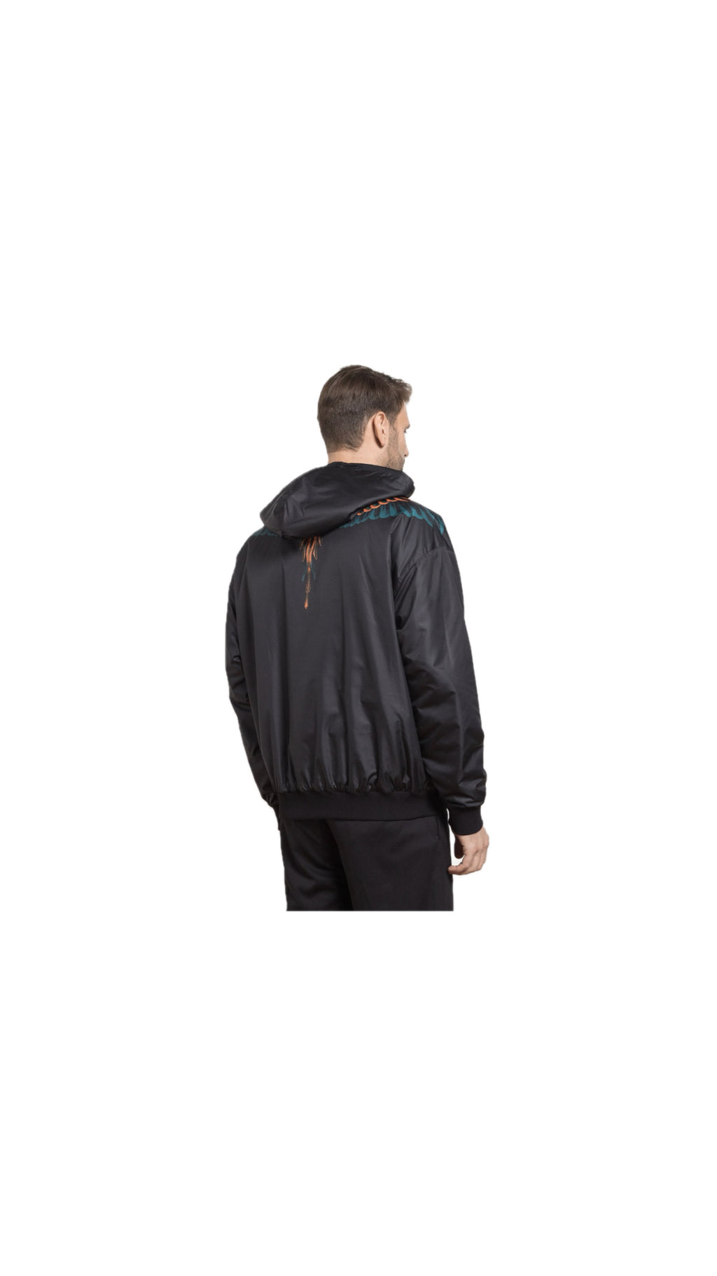 MARCELO BURLON WING JACKET BLUE / ORANGE
