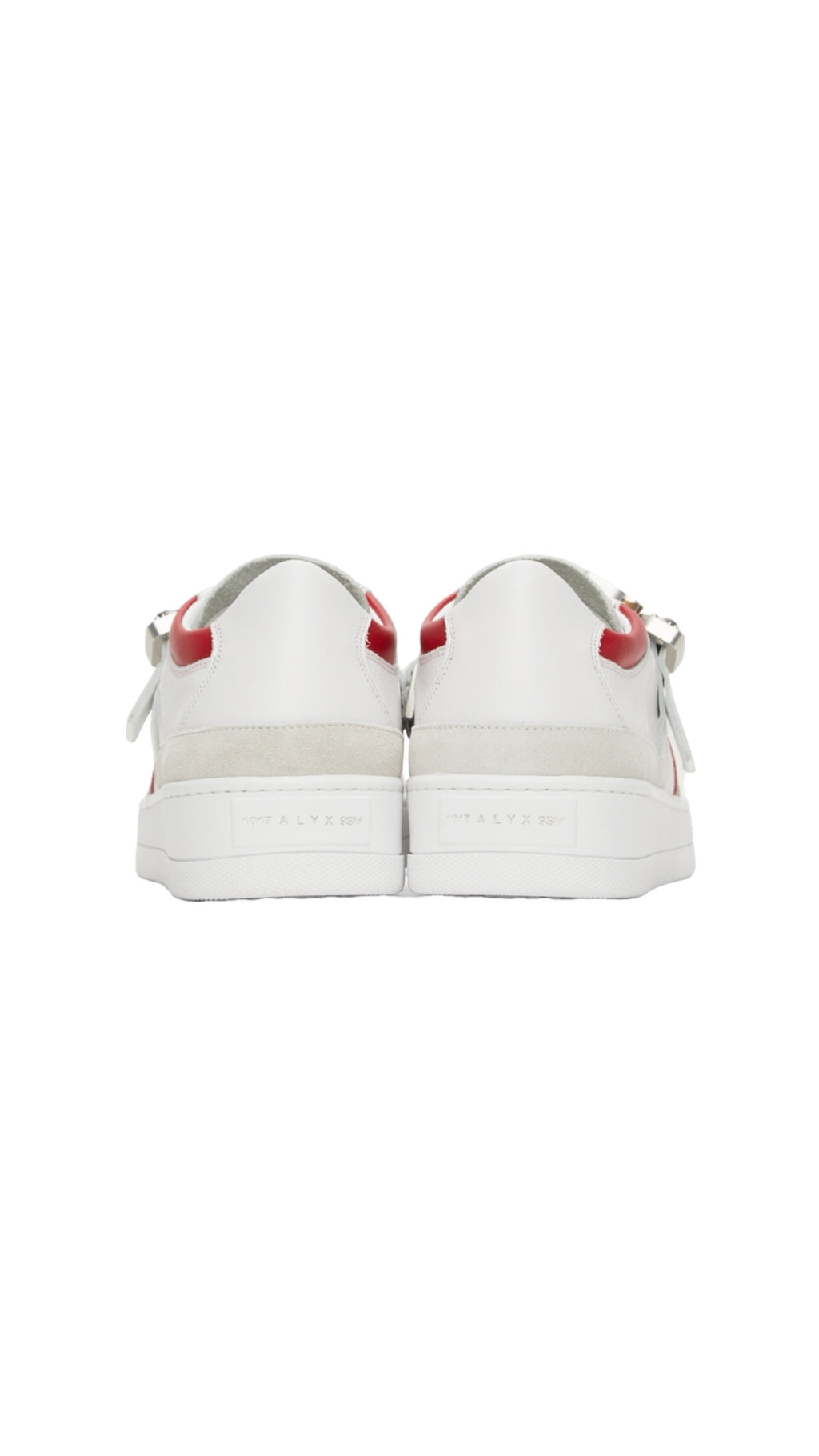 1017 ALYX 9SM BUCKLE SNEAKERS WHITE/RED