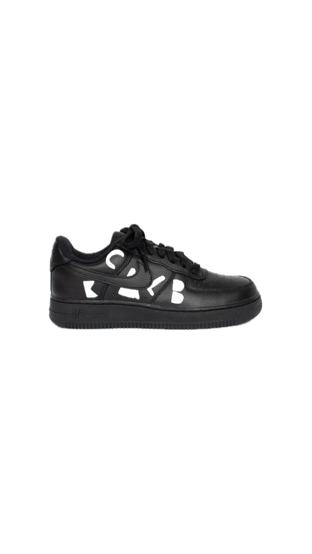 COMME DES GARÇONS X NIKE AIR FORCE 1 BLACK