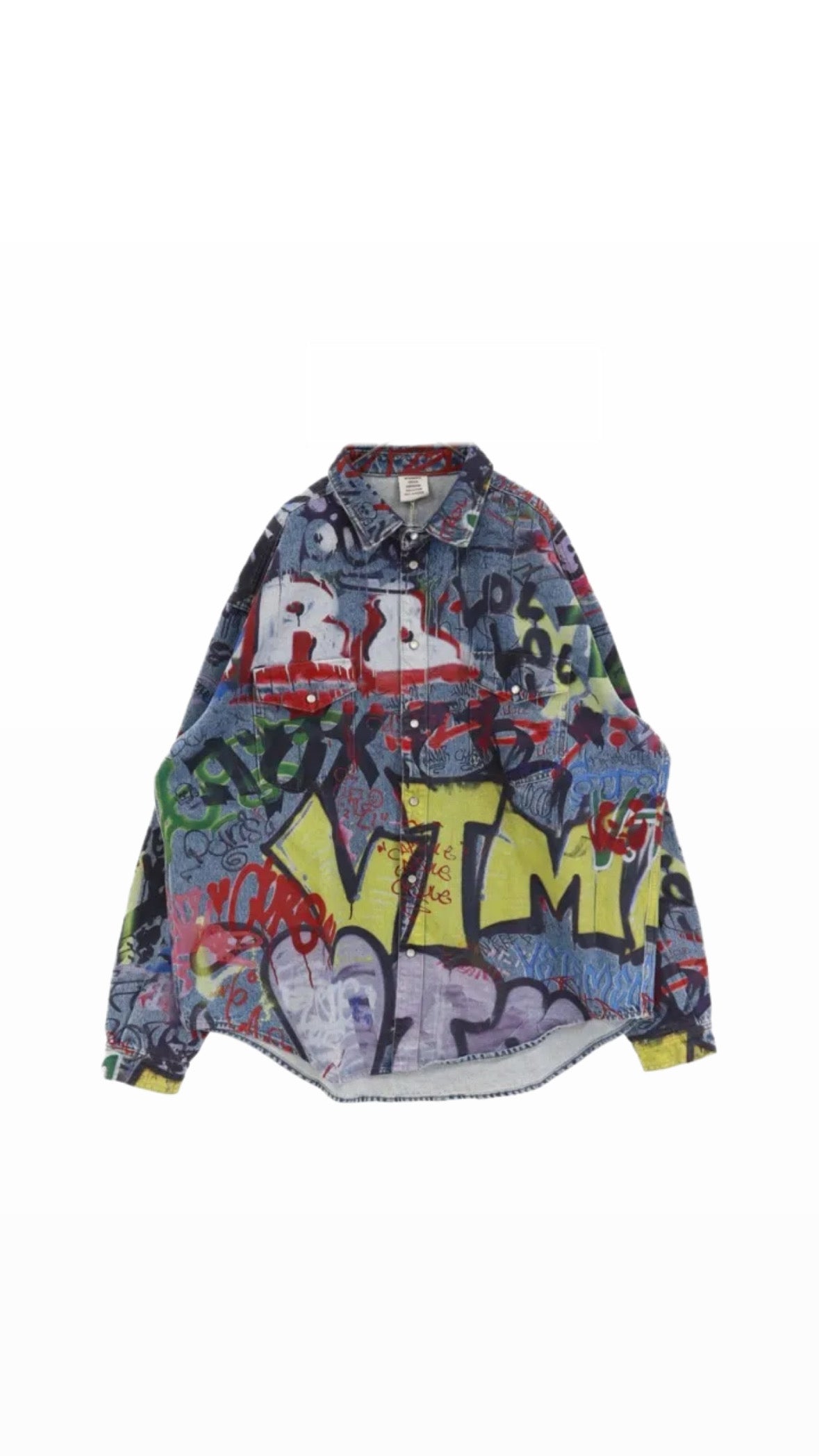 [9/10] VETEMENTS GRAFFITI DENIM JACKET