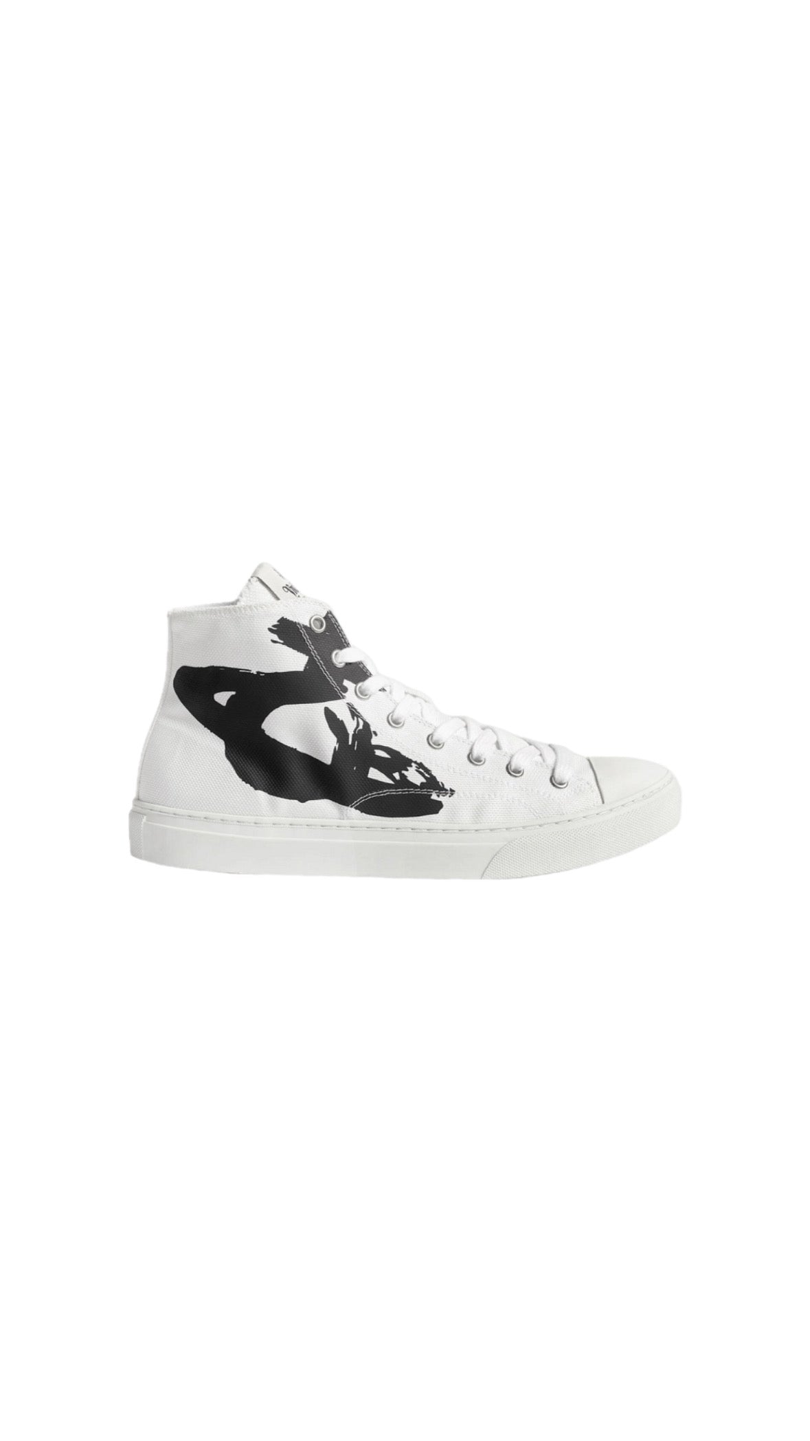 VIVIENNE WESTWOOD ORB WHITE HI-TOP SNEAKERS