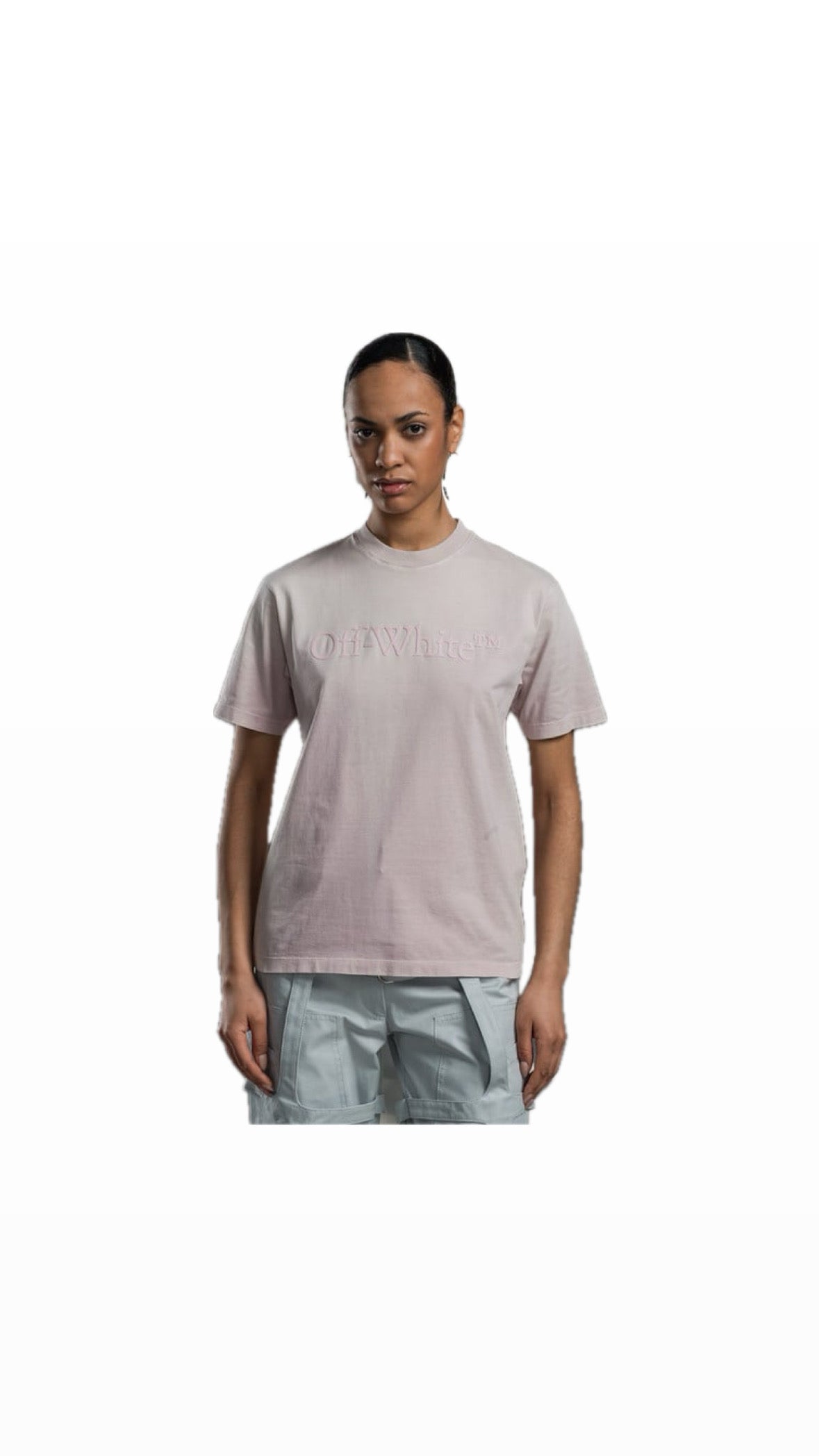 OFF-WHITE PINK LOGO T-SHIRT