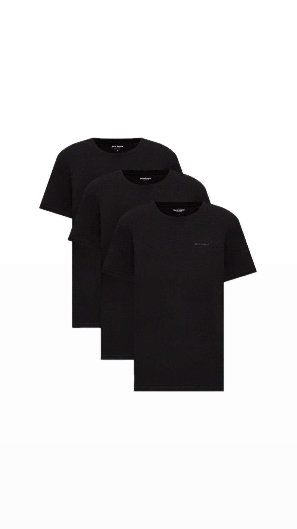 PALM ANGELS 3-TEE BLACK PACK