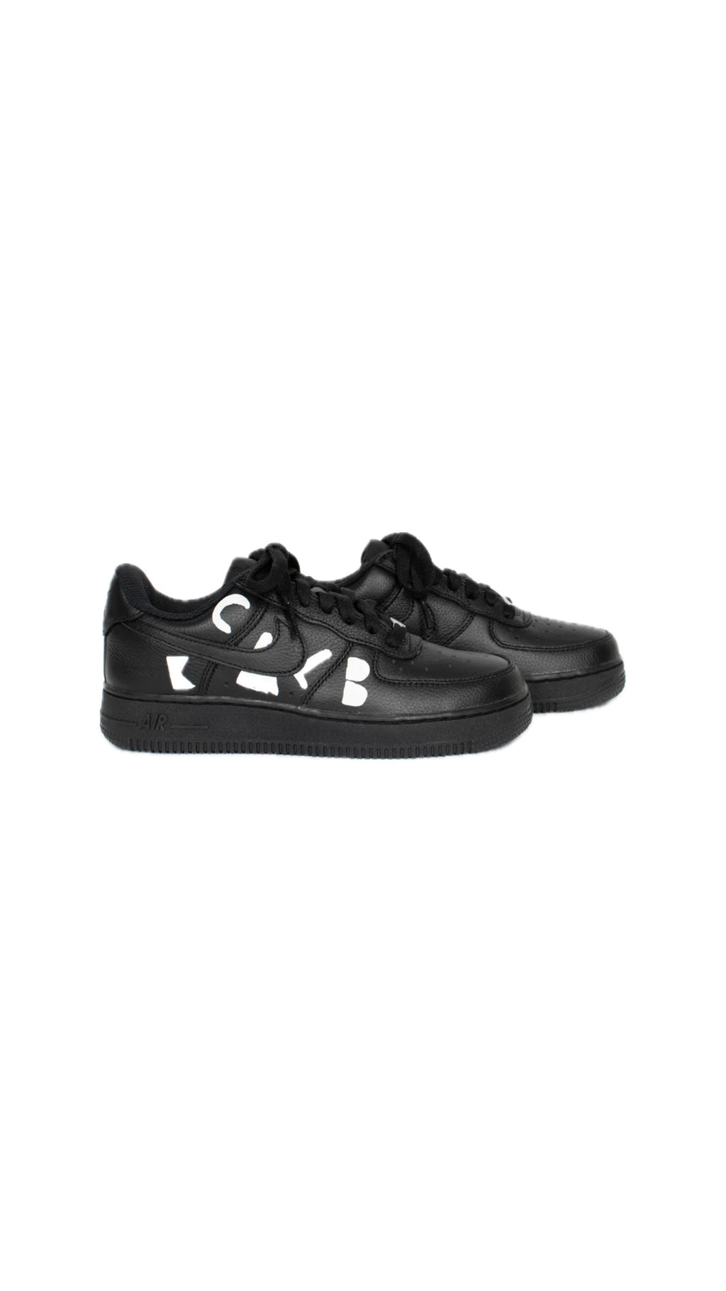 COMME DES GARÇONS X NIKE AIR FORCE 1 BLACK