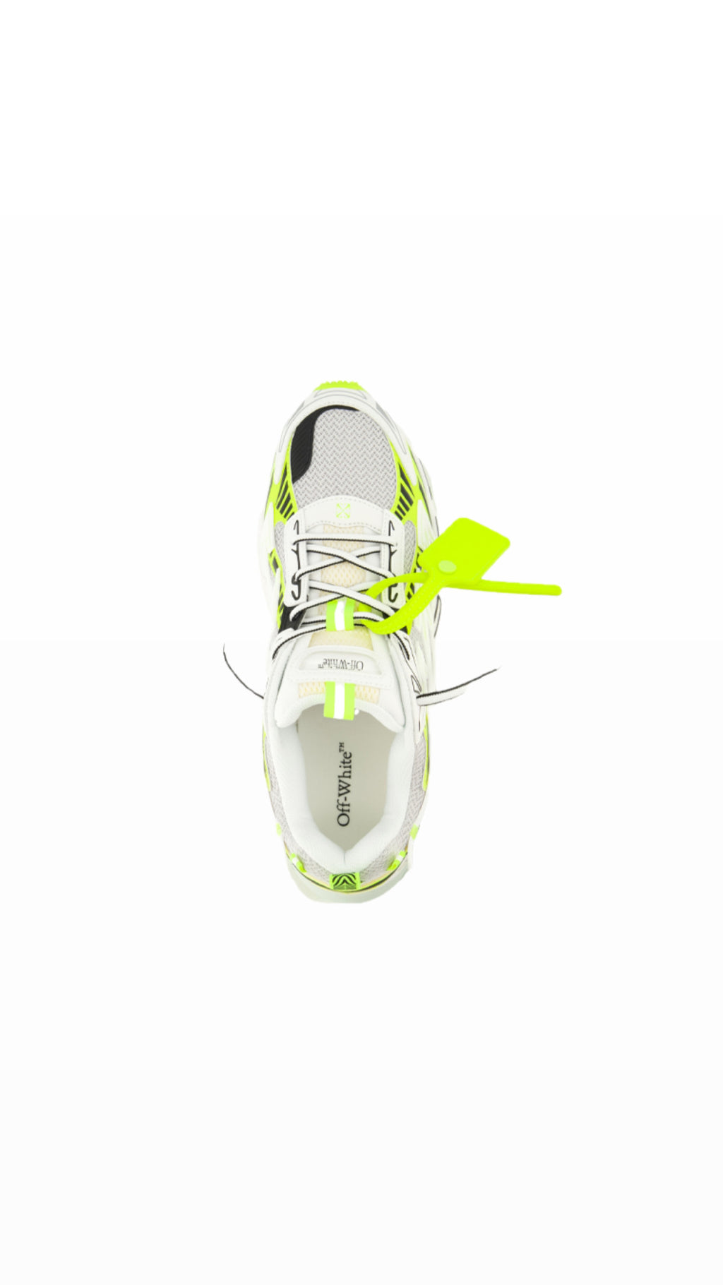 OFF-WHITE “BE RIGHT BACK” NEON GREEN SNEAKERS