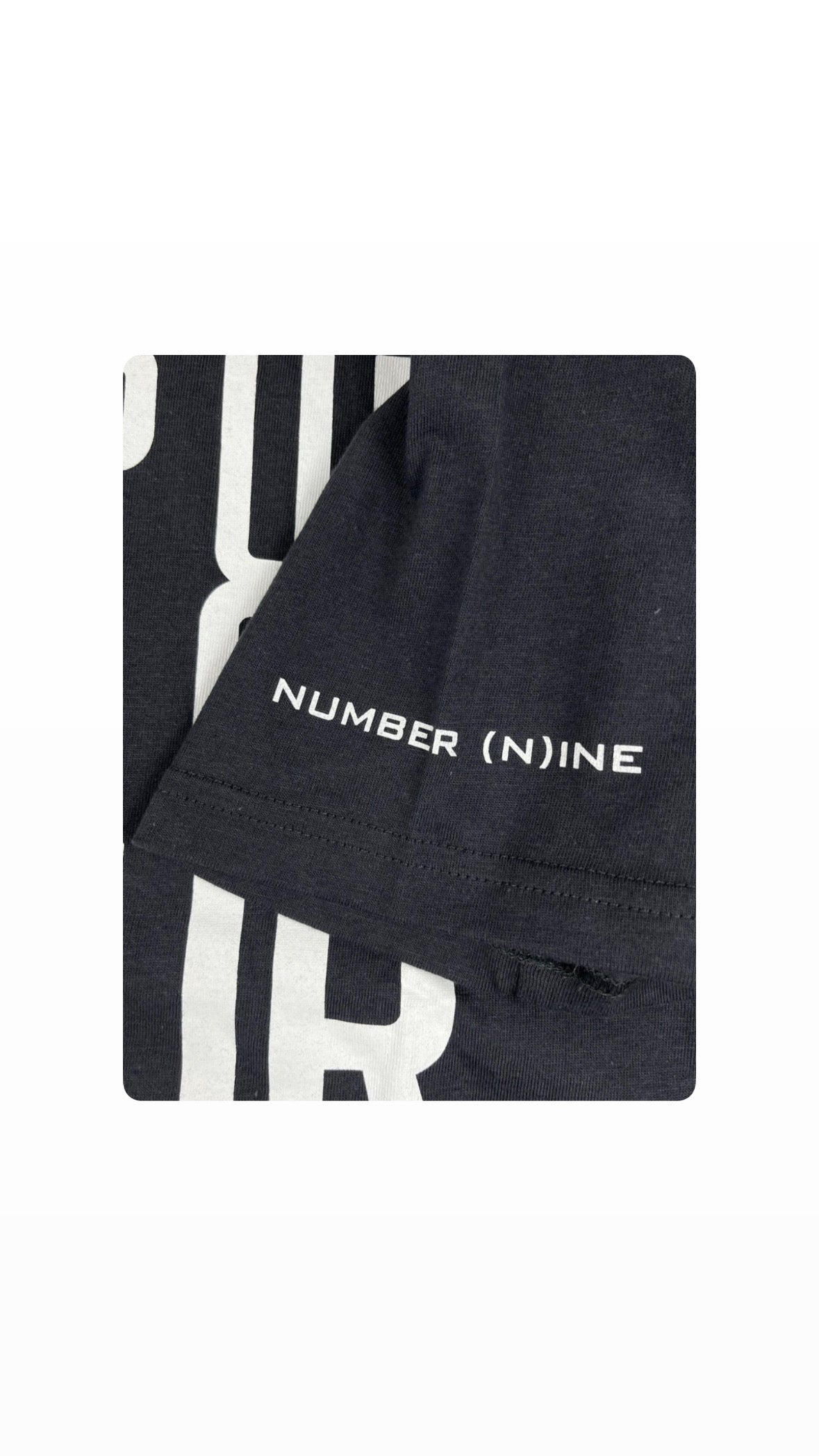 NUMBER (N)INE X MARLBORO “STEP UP OUT OF YOUR BOX” DARK GREY T-SHIRT