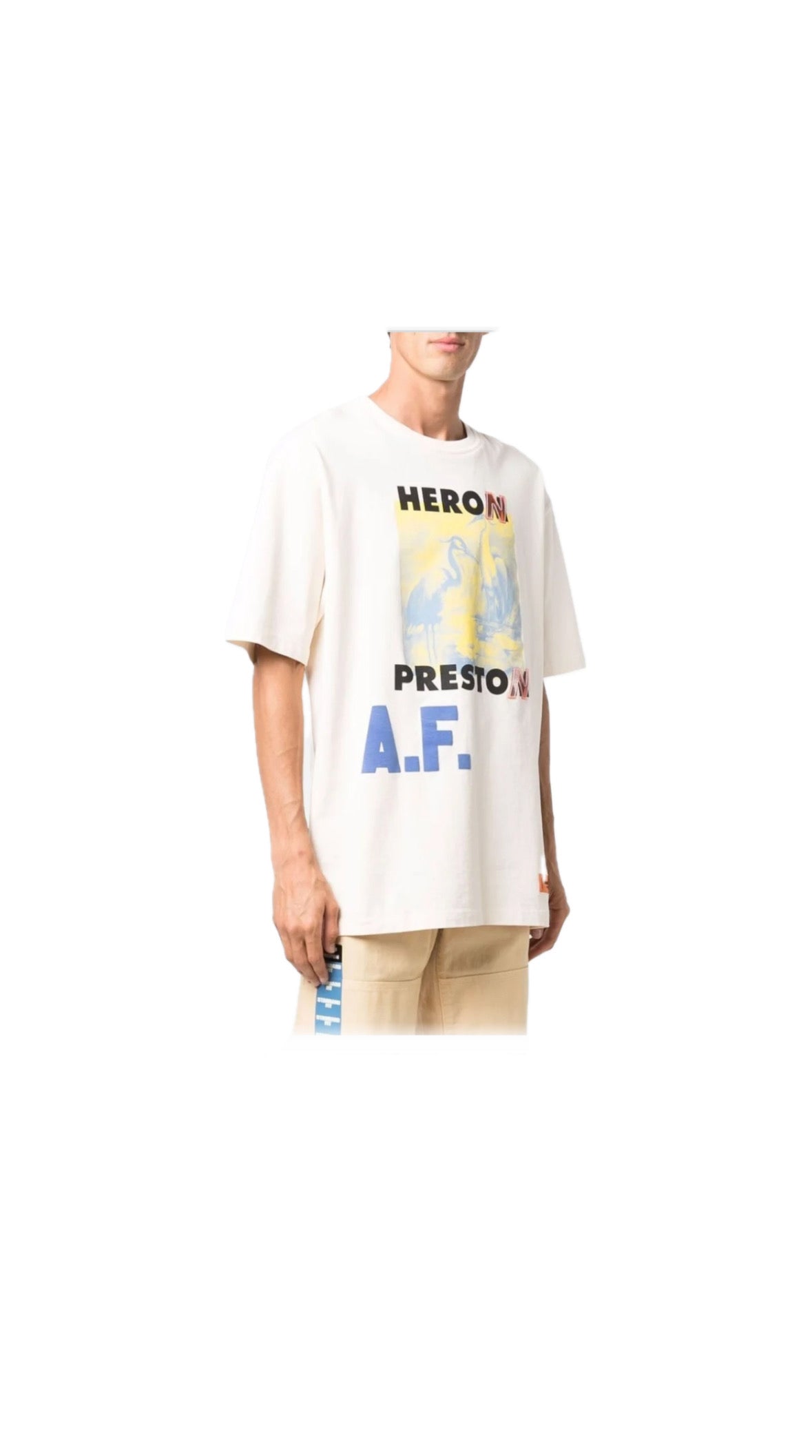 HERON PRESTON MISTAKE T-SHIRT WHITE