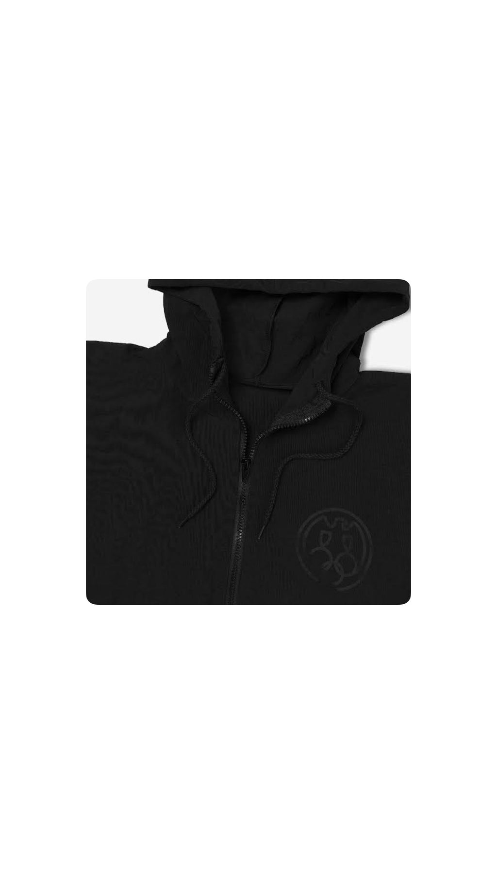 KANYE WEST YZY LOGO BLACK WINDBREAKER