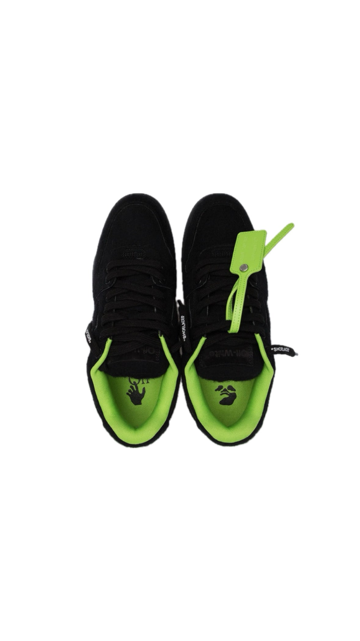 OFF-WHITE OUT OF OFFICE WOOL BLACK SNEAKERS