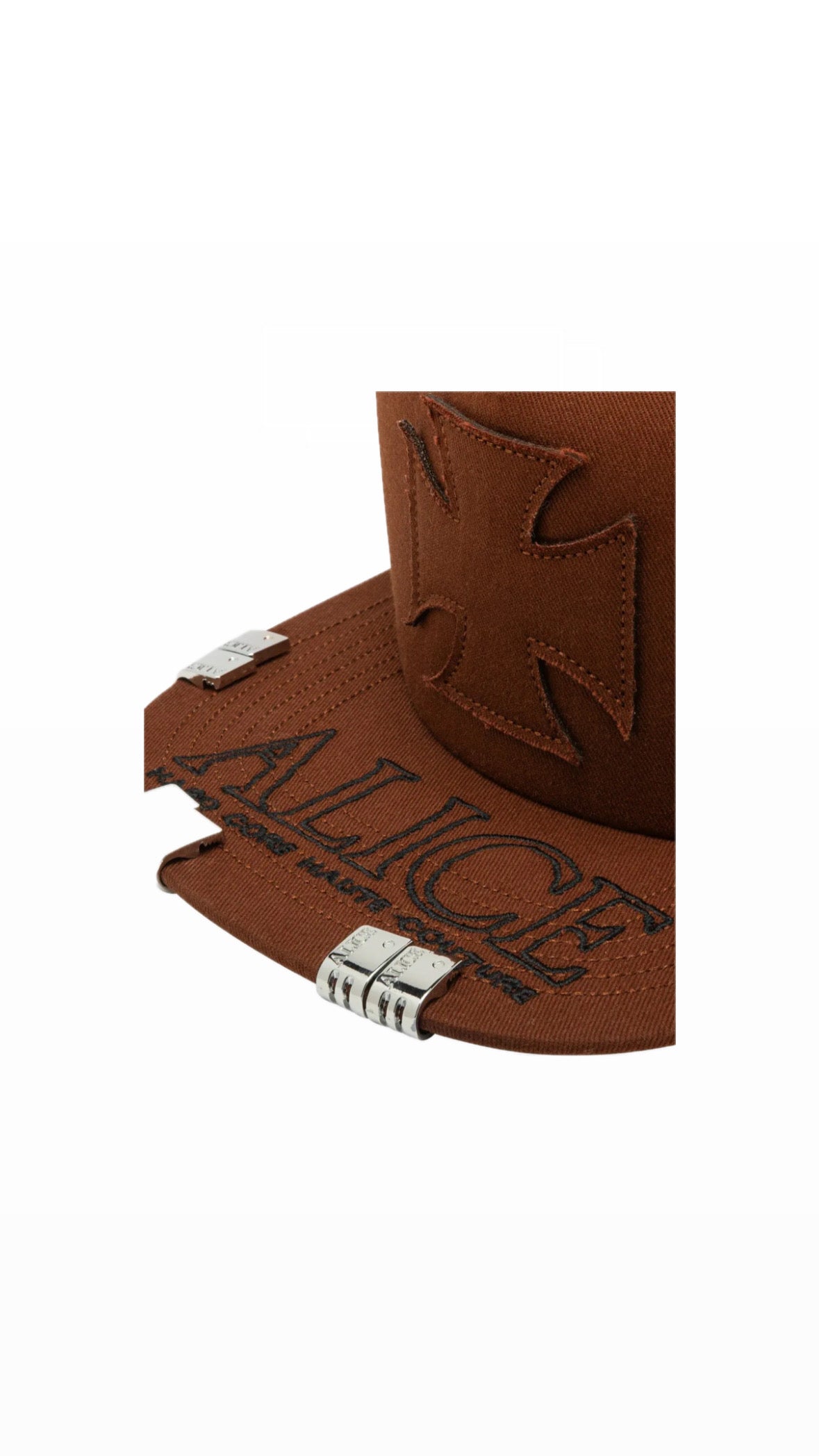 ALICE HOLLYWOOD ATELIER BROWN CAP