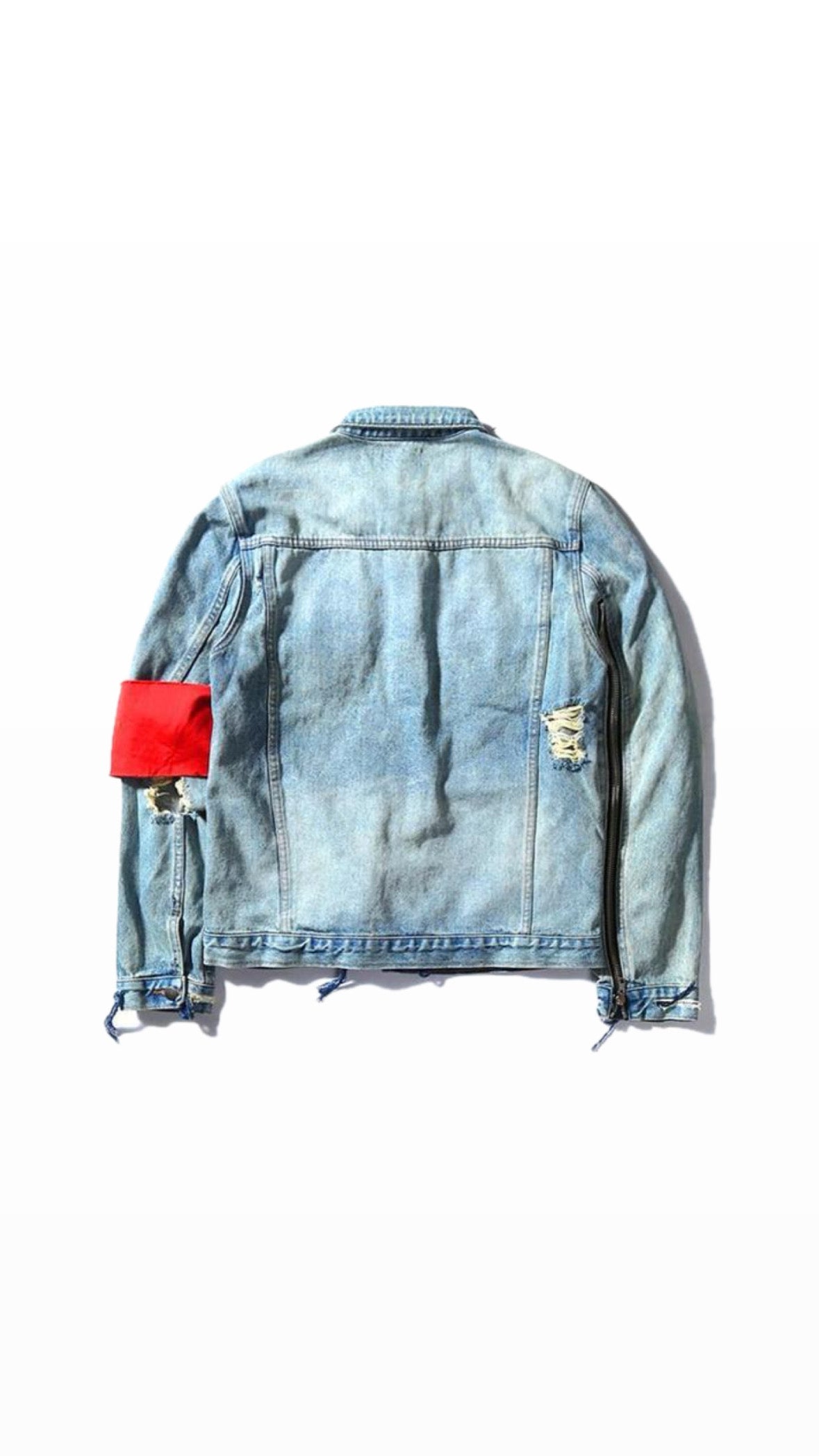 [9/10] 424 FOURTWOFOUR 2016 RELEASE DISTRESSED DENIM JACKET