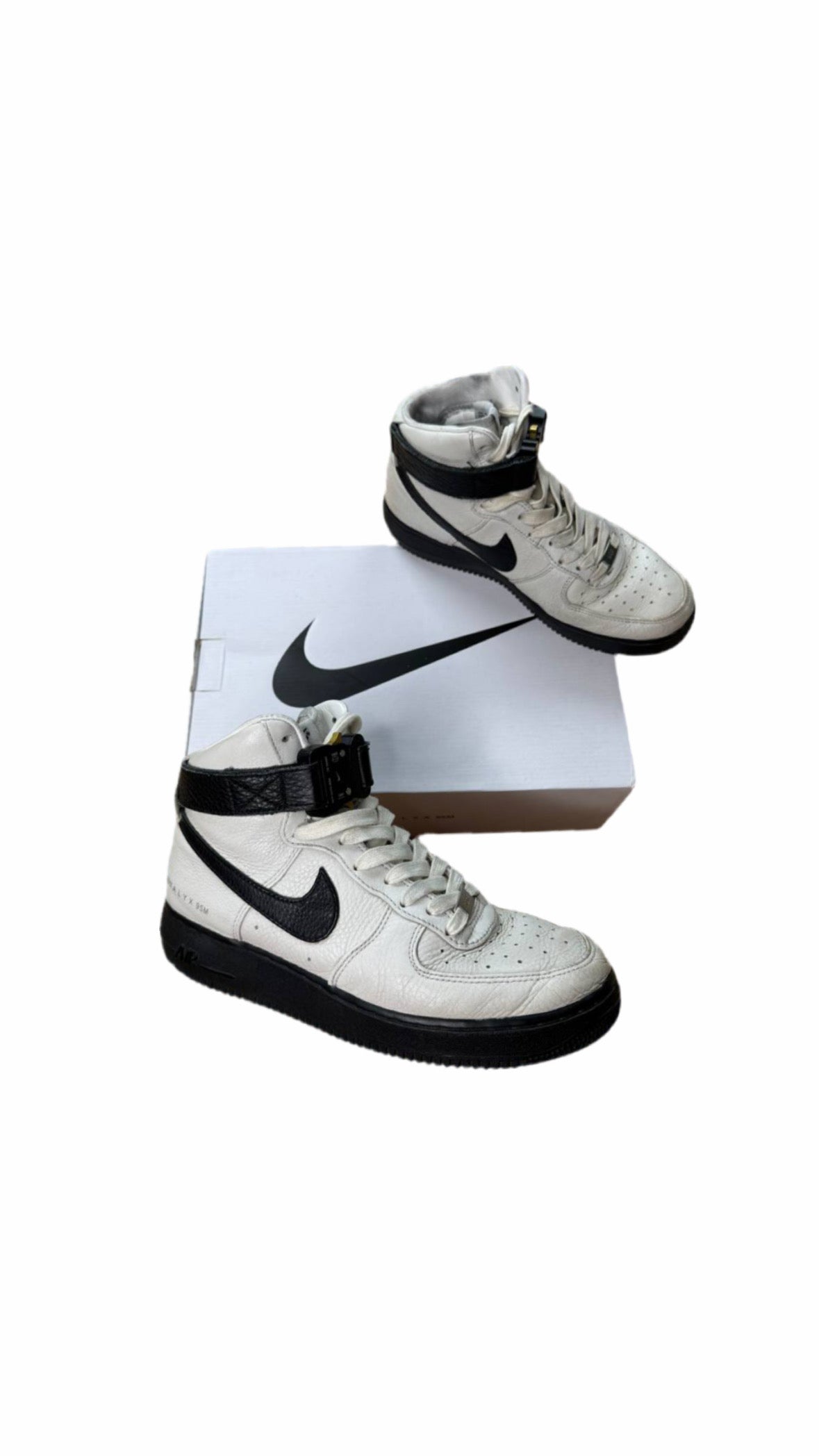 1017 ALYX 9SM x NIKE AIR FORCE 1 BUCKLE HIGH SNEAKERS