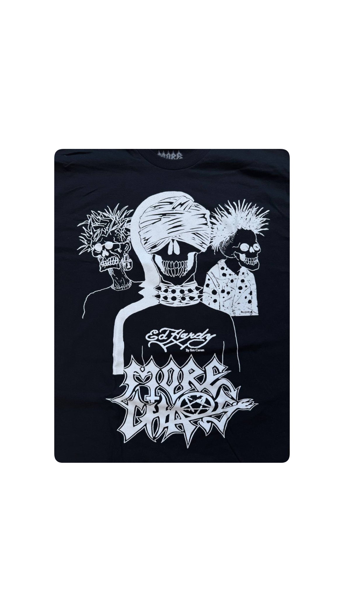 KEN CARSON “MORE CHAOS” x ED HARDY FRIENDS T-SHIRT