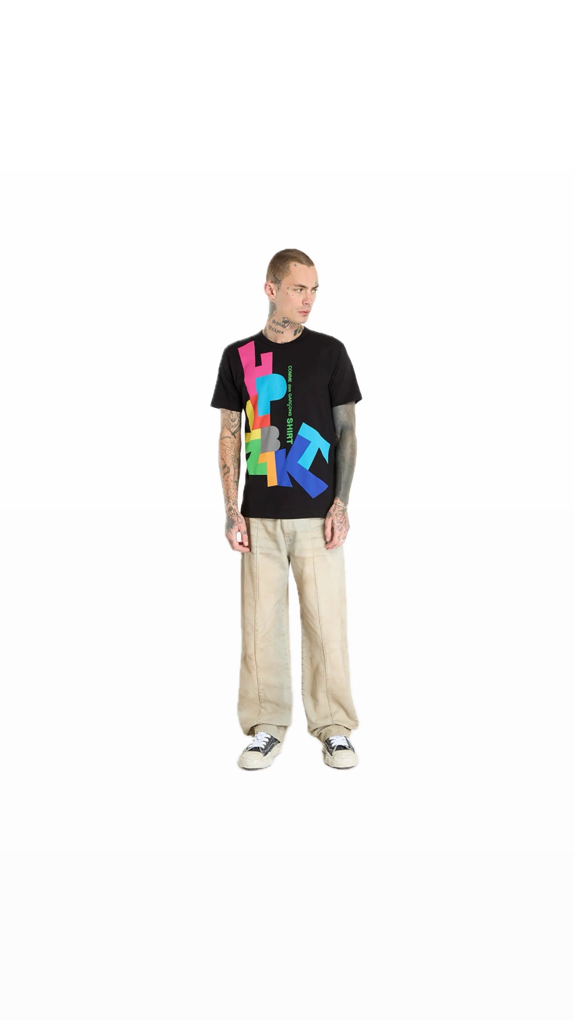 COMME DES GARÇONS MULTICOLOR LOGO SHIRT