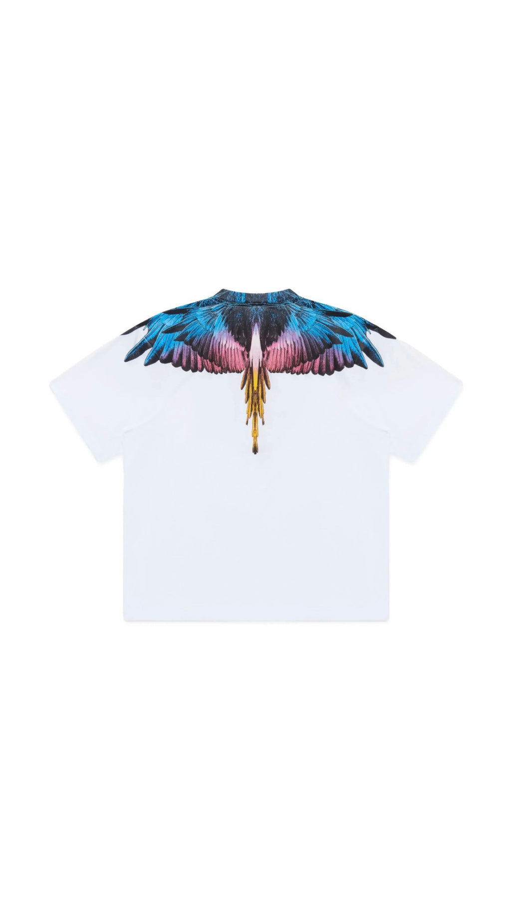 MARCELO BURLON BLUE / PINK / YELLOW WHITE T-SHIRT