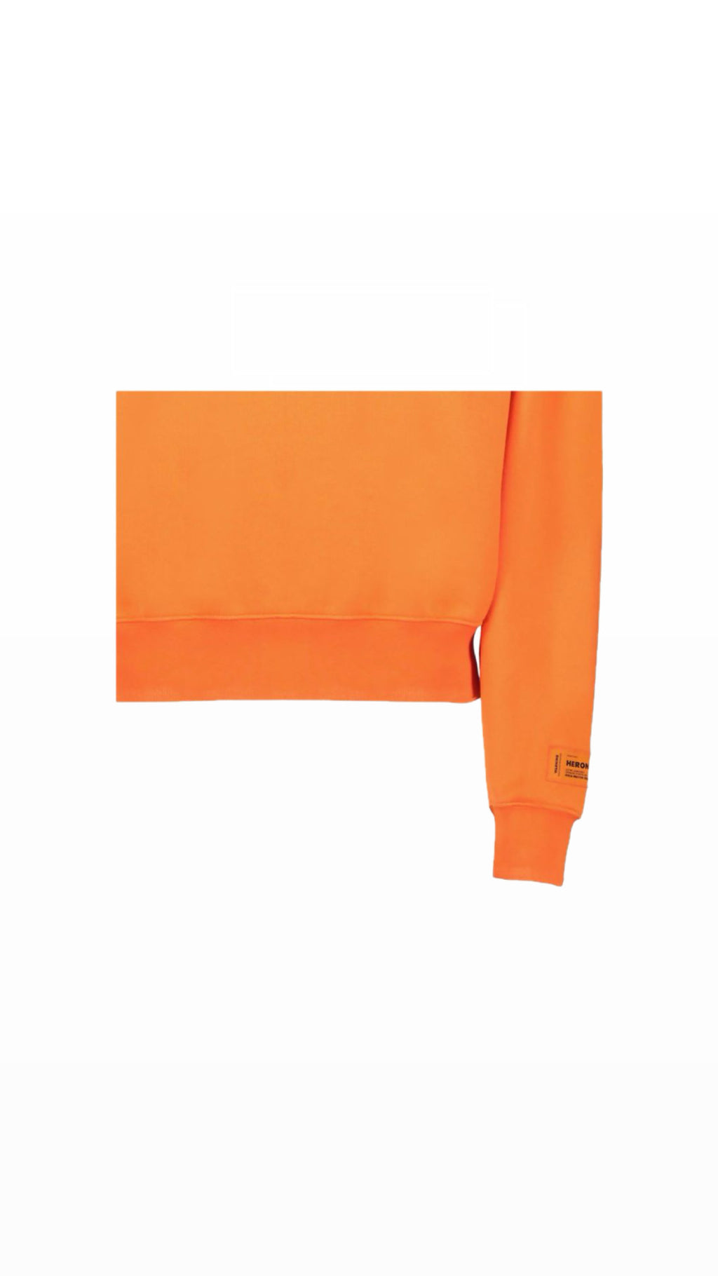 HERON PRESTON “SKULL” ORANGE PATCHED SWEATSHIRT