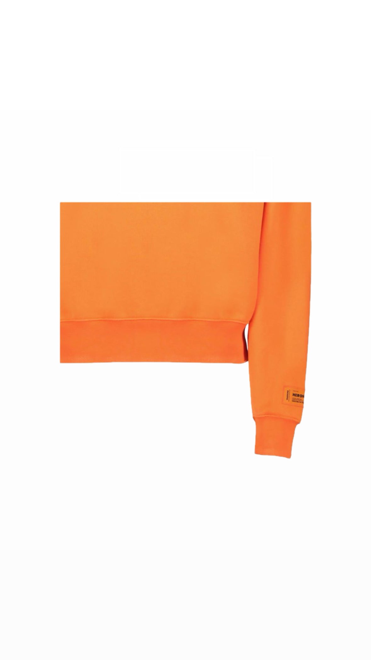 HERON PRESTON “SKULL” ORANGE PATCHED SWEATSHIRT