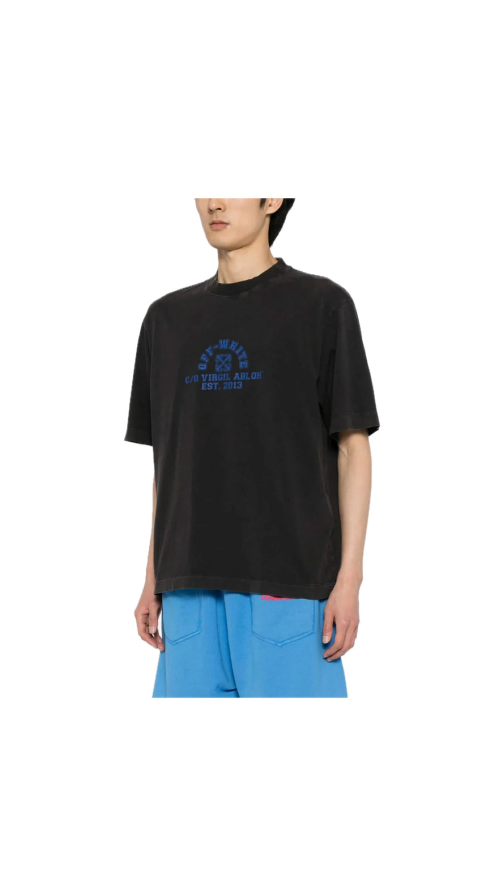 OFF-WHITE WASHED LOGO T-SHIRT