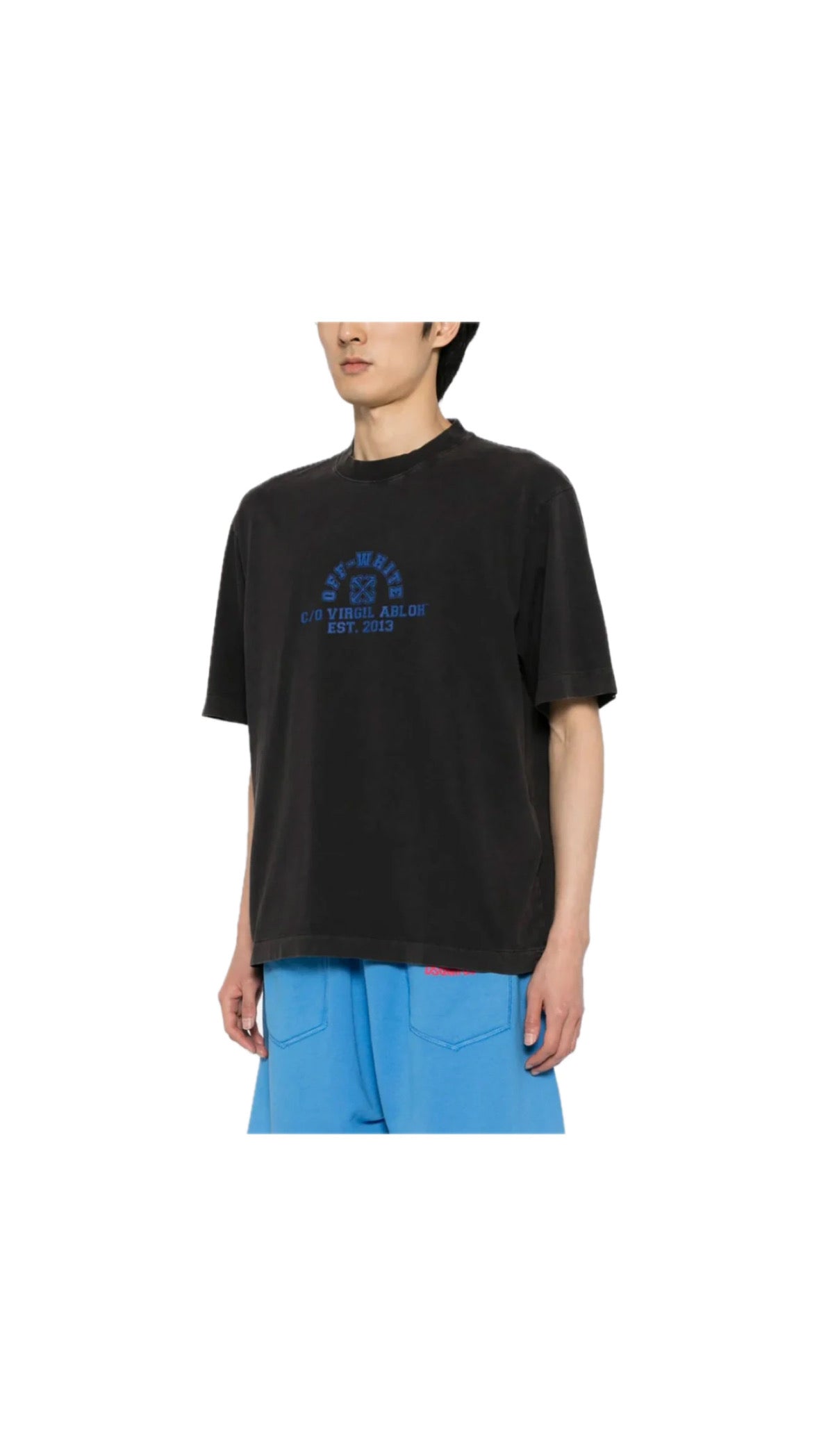 OFF-WHITE WASHED LOGO T-SHIRT