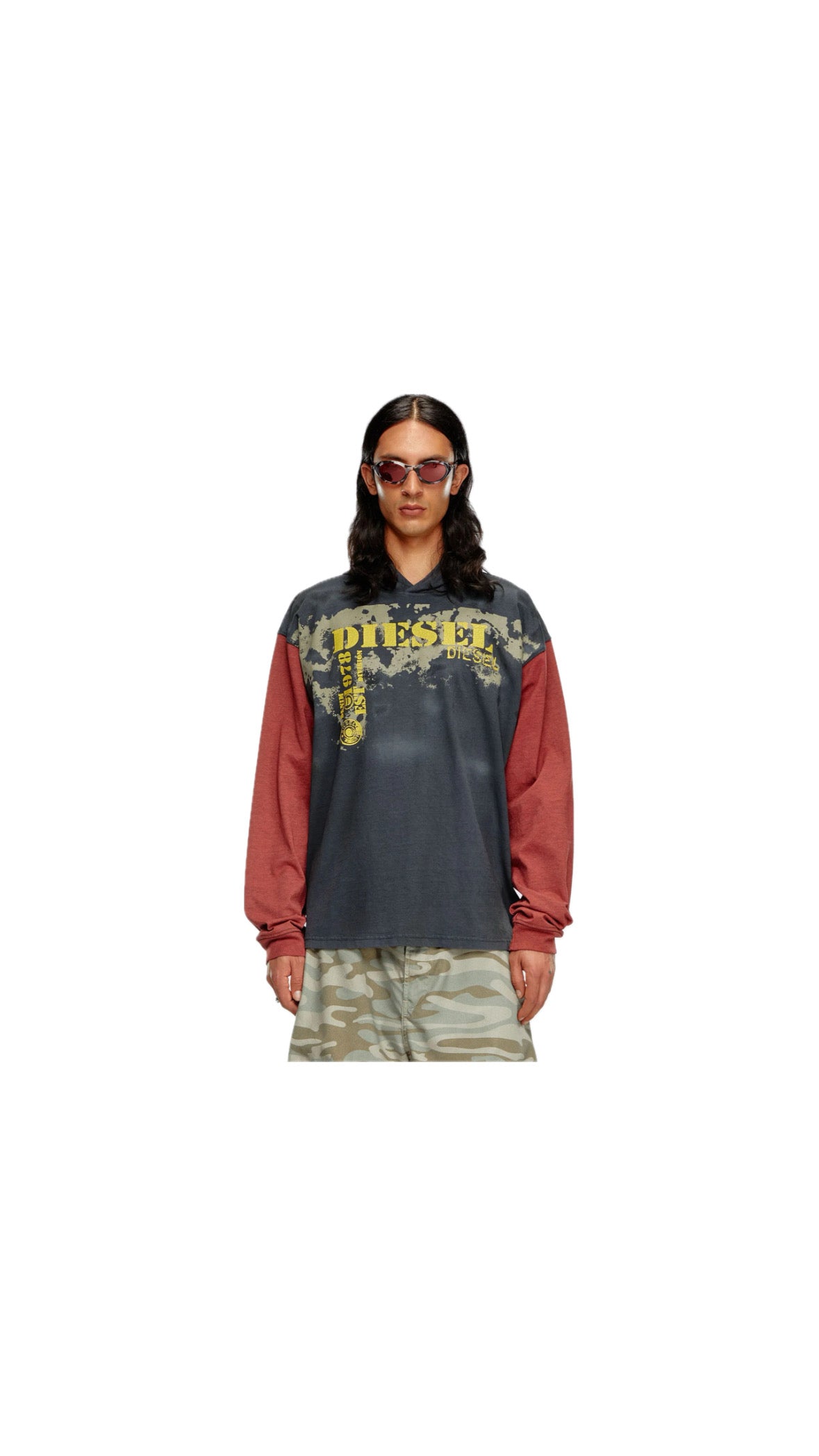 DIESEL VINTAGE HOODED LONGSLEEVE