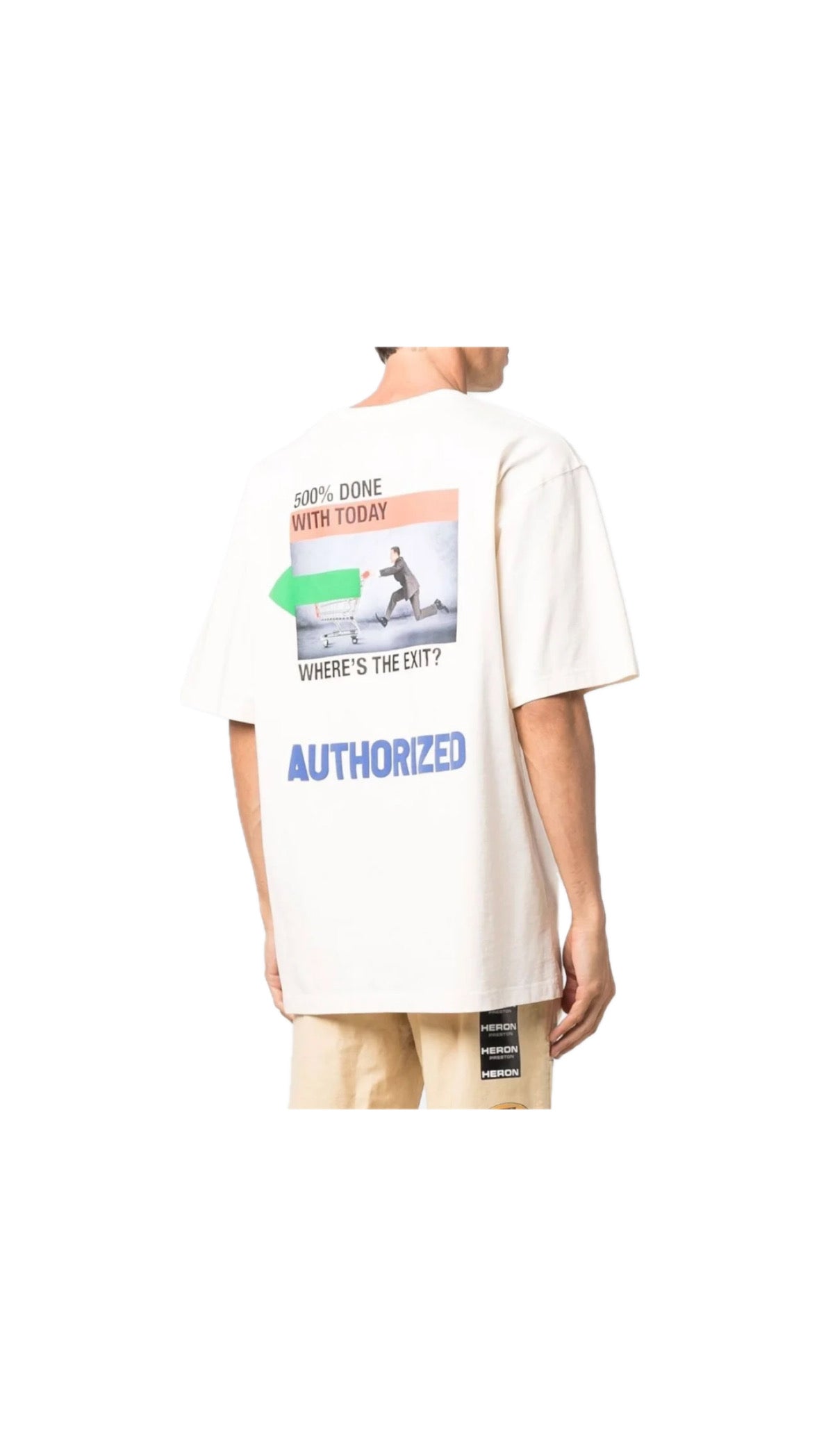 HERON PRESTON MISTAKE T-SHIRT WHITE