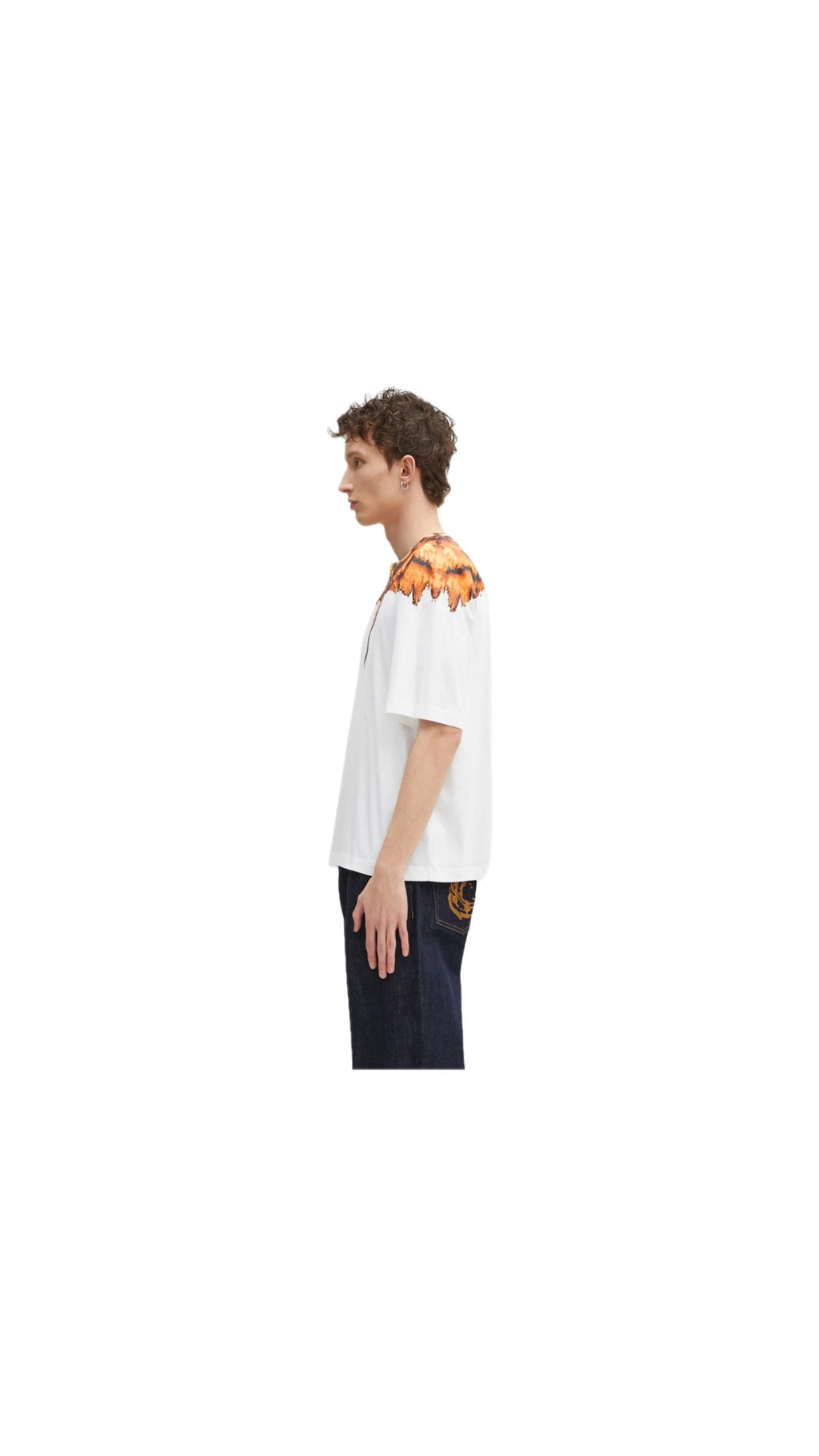 MARCELO BURLON FIRE WING WHITE T-SHIRT