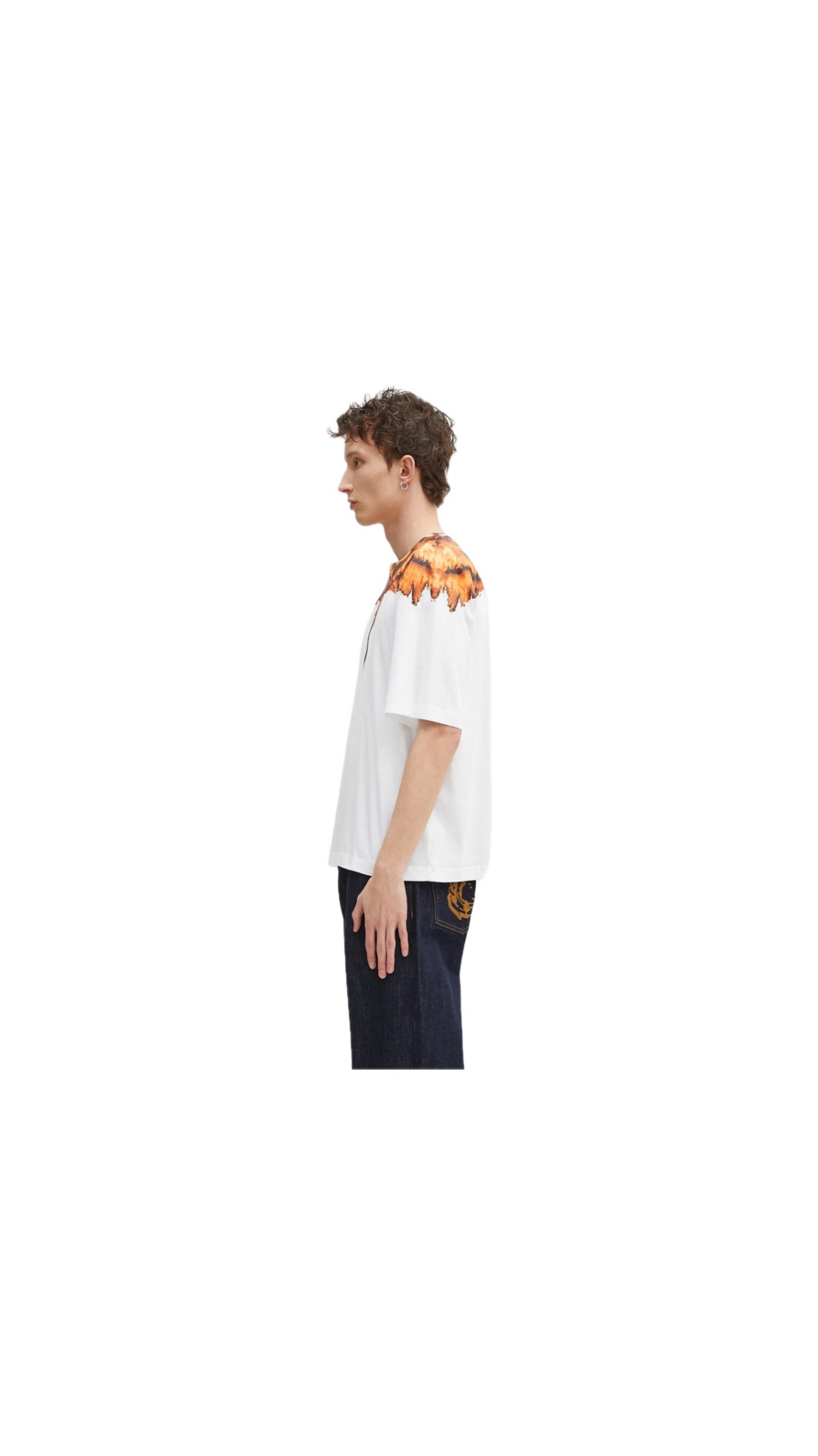MARCELO BURLON FIRE WING WHITE T-SHIRT